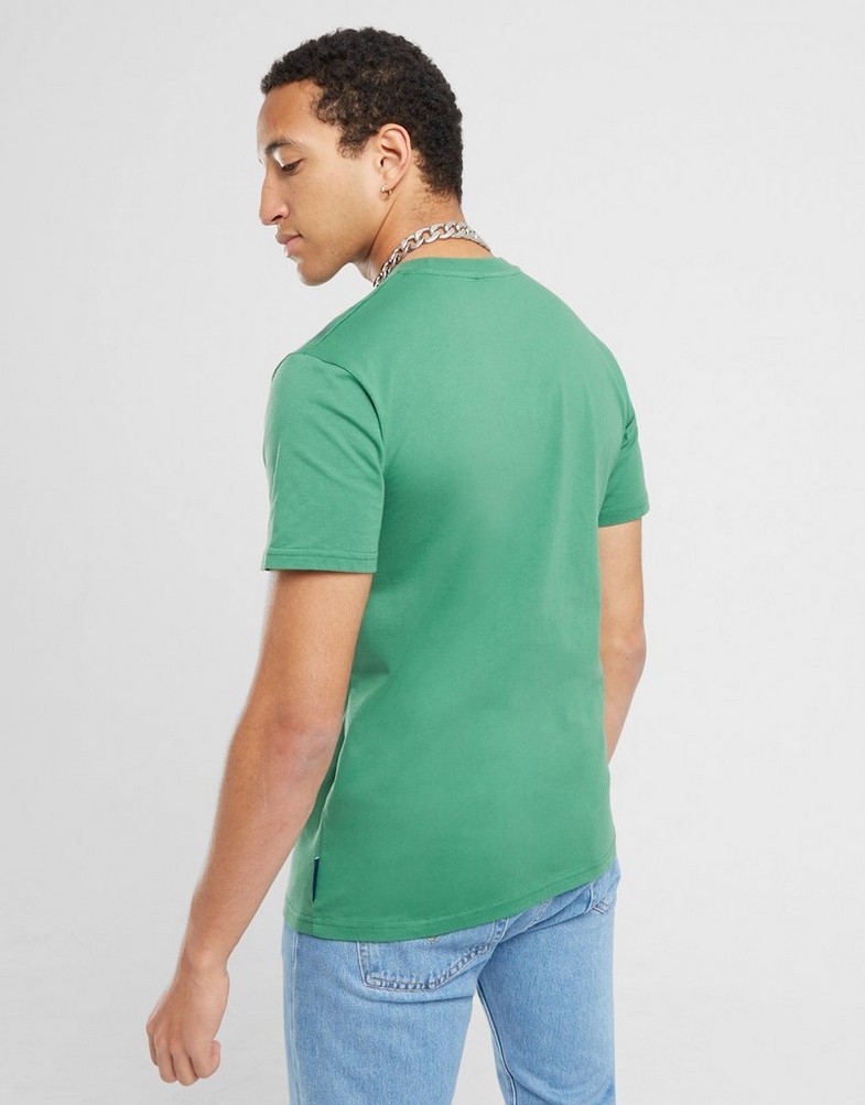Koszulka, t-shirt męski ELLESSE T-SHIRT AZZINA GREEN SMG19603503 Zielony