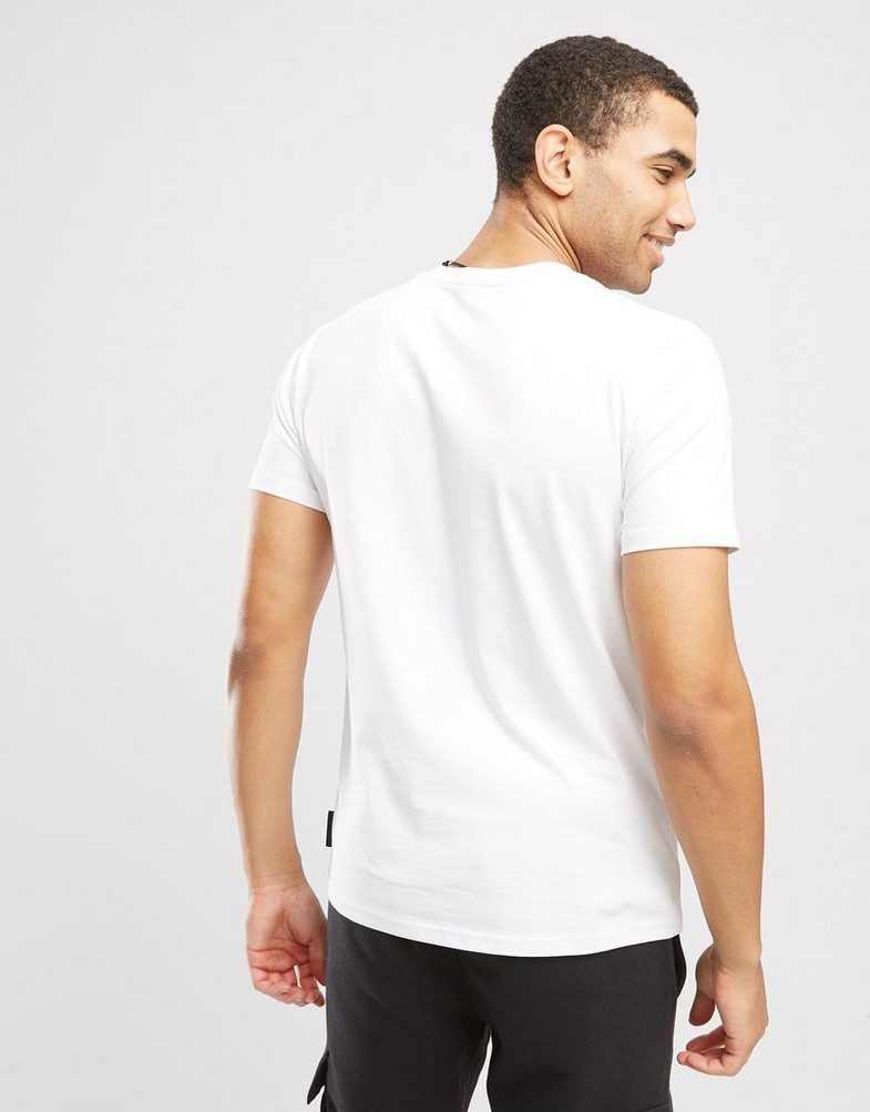 Koszulka, t-shirt męski ELLESSE T-SHIRT AZZINA WHITE SMG19603908 Biały