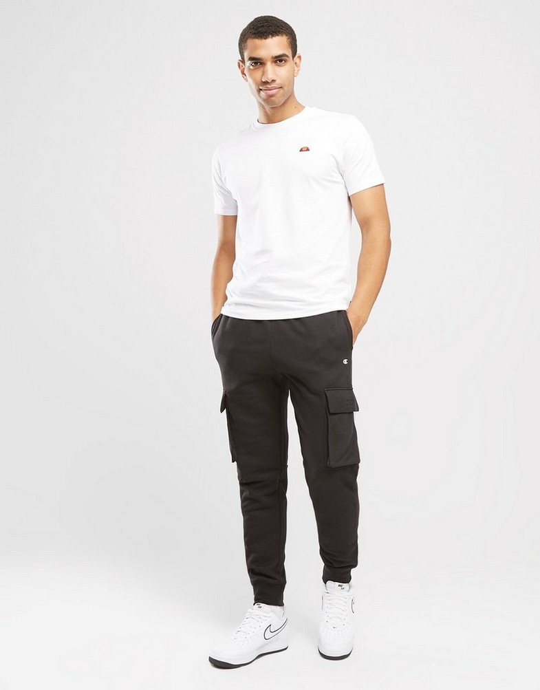 Koszulka, t-shirt męski ELLESSE T-SHIRT AZZINA WHITE SMG19603908 Biały
