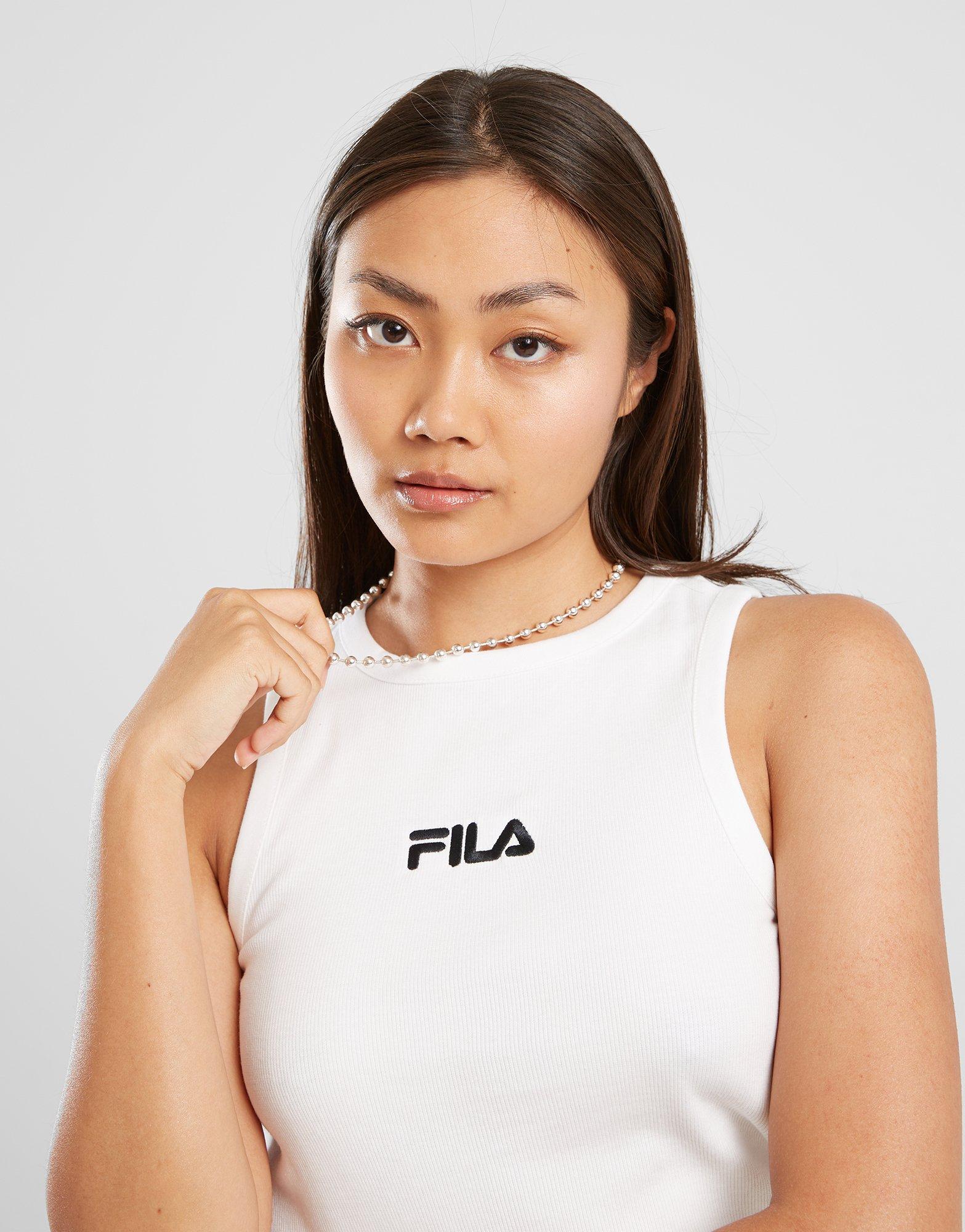 FILA TANK SHIRLEY CRP WHT SS24JDW003SHIRLEYWHT Biały