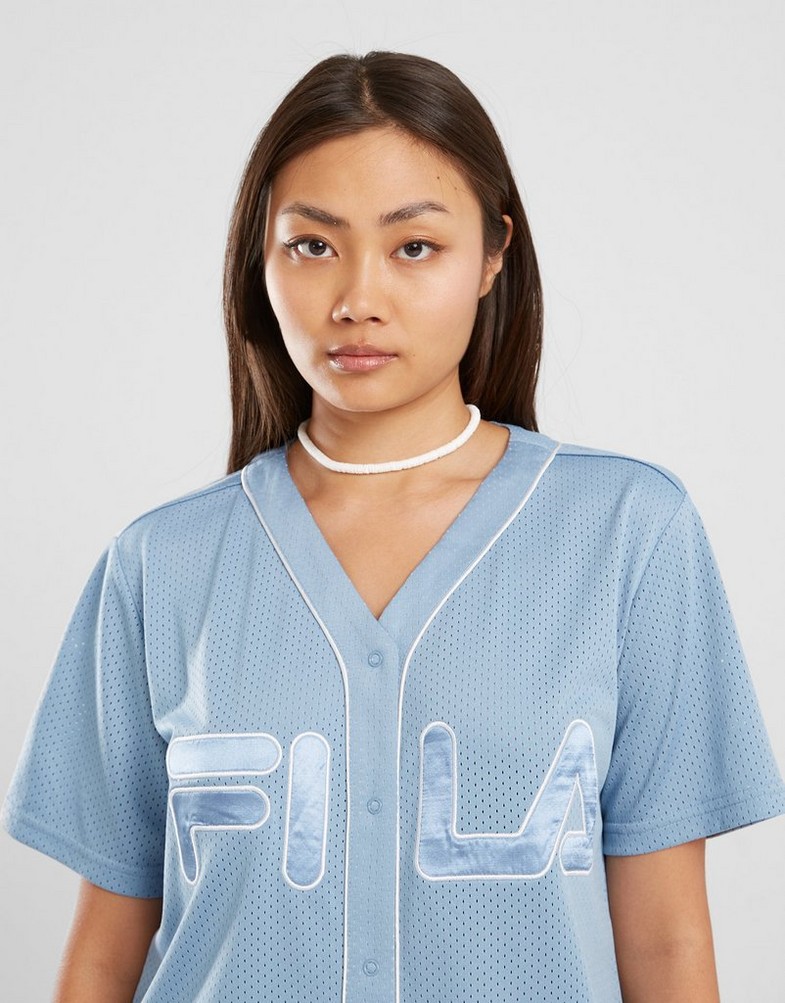 FILA СОРОЧКА CHIARA BB SHRT BLU SS24JDW006CHIARABLU Блакитний