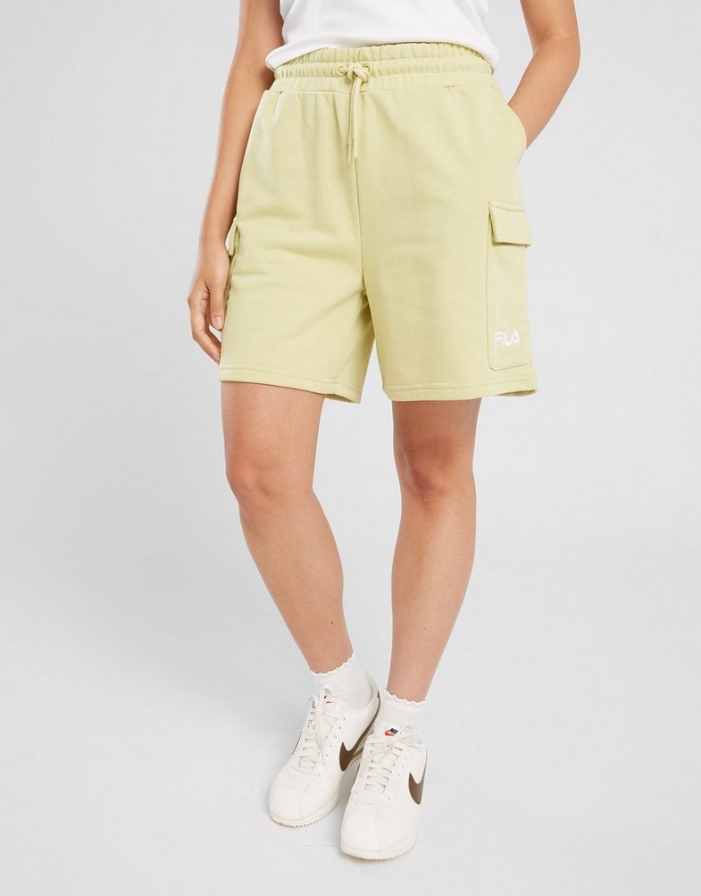 Жіночі шорти FILA ШОРТИ CORINE CRGO SHT GRN SS24JDW010CORINEGRN Зелений