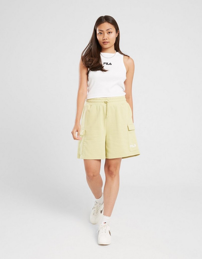 Жіночі шорти FILA ШОРТИ CORINE CRGO SHT GRN SS24JDW010CORINEGRN Зелений