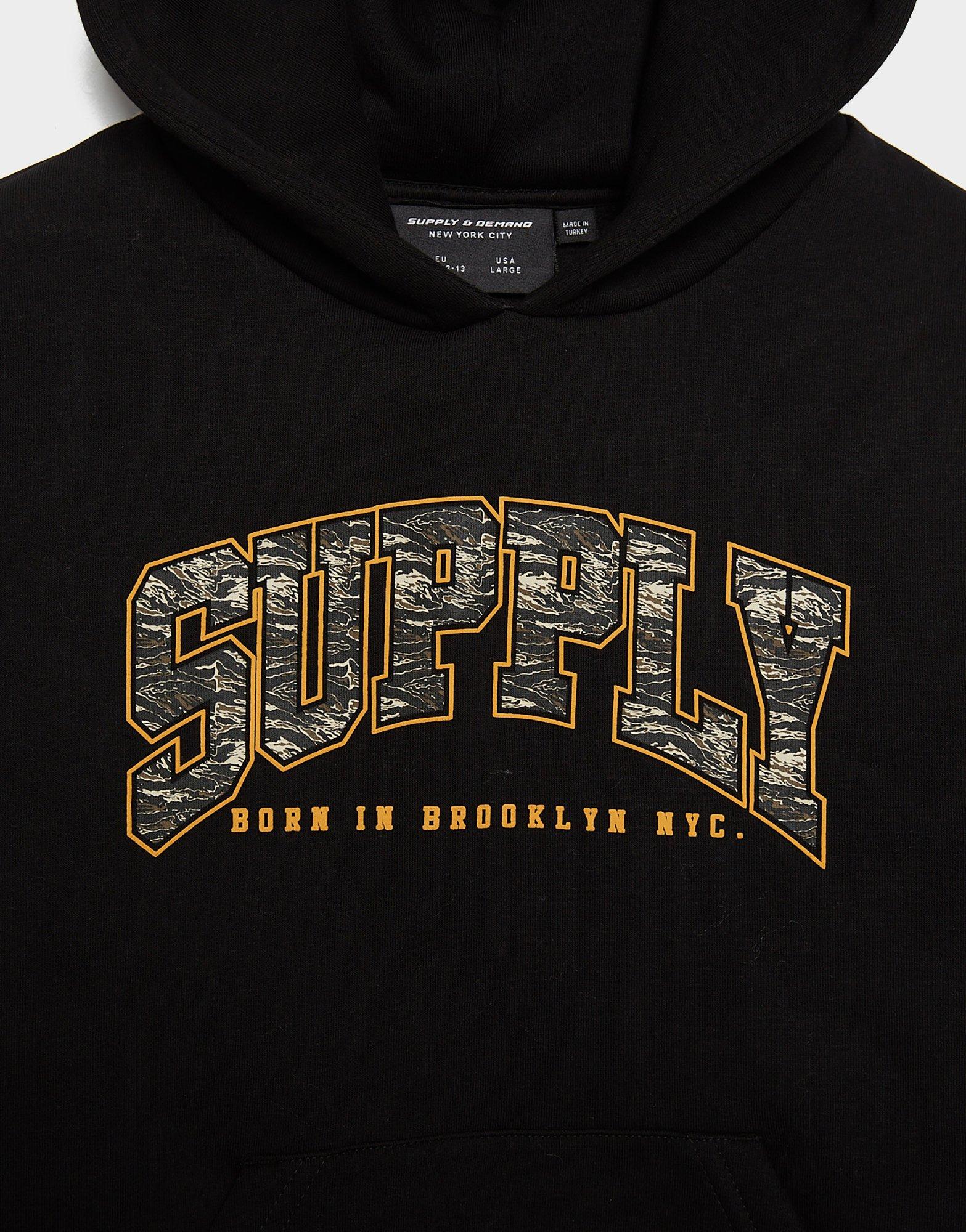 SUPPLY&DEMAND BLUZA Z KAPTUREM BRICKSHAW HD SUPTJB18467007 Czarny