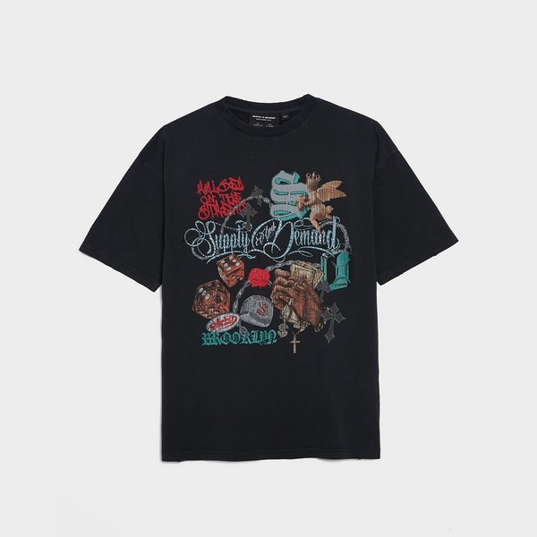 SUPPLY&amp;DEMAND PÓLÓ MOTLEY TEE