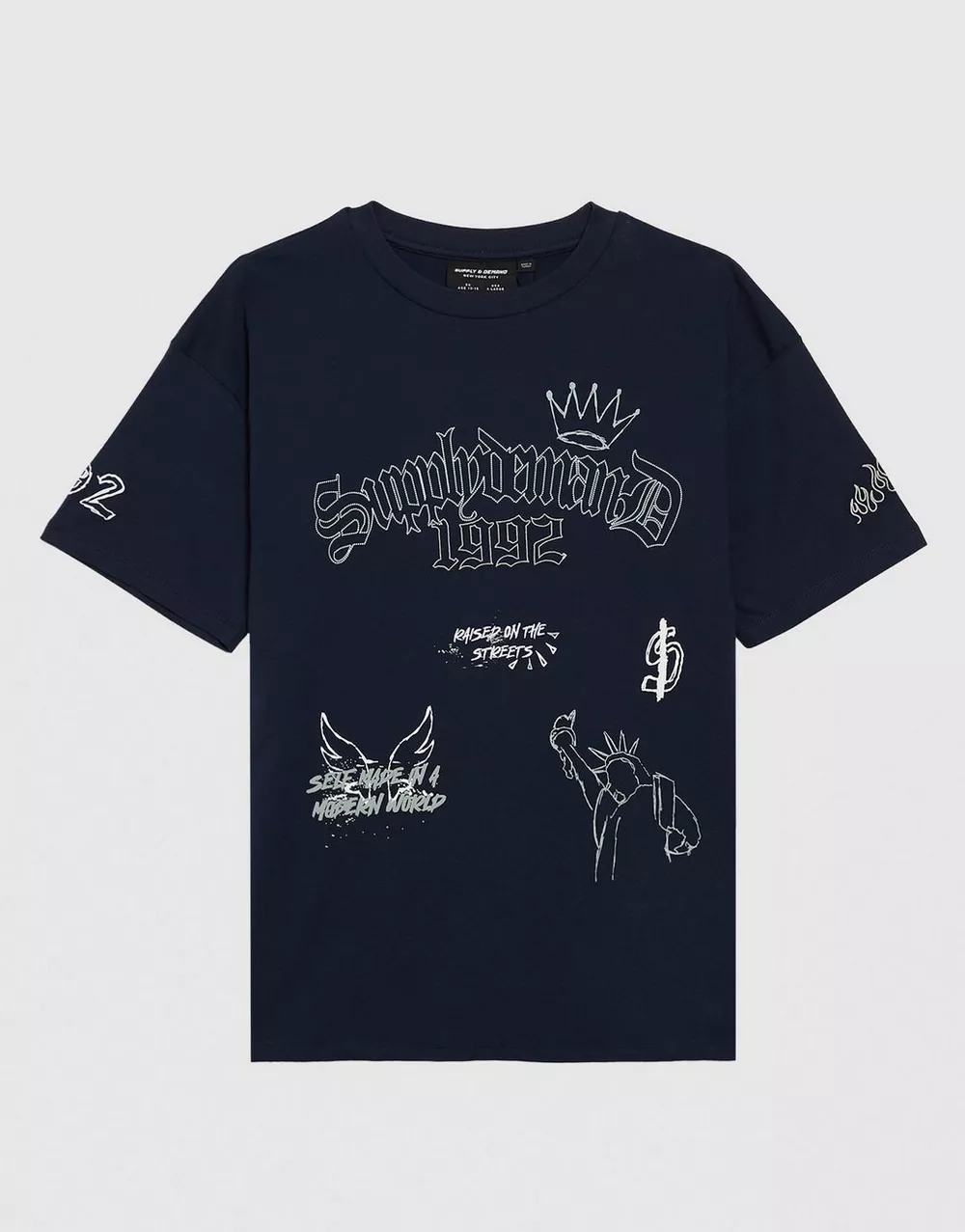 SUPPLY & DEMAND ФУТБОЛКА SCRATCH, фото 1 з 3