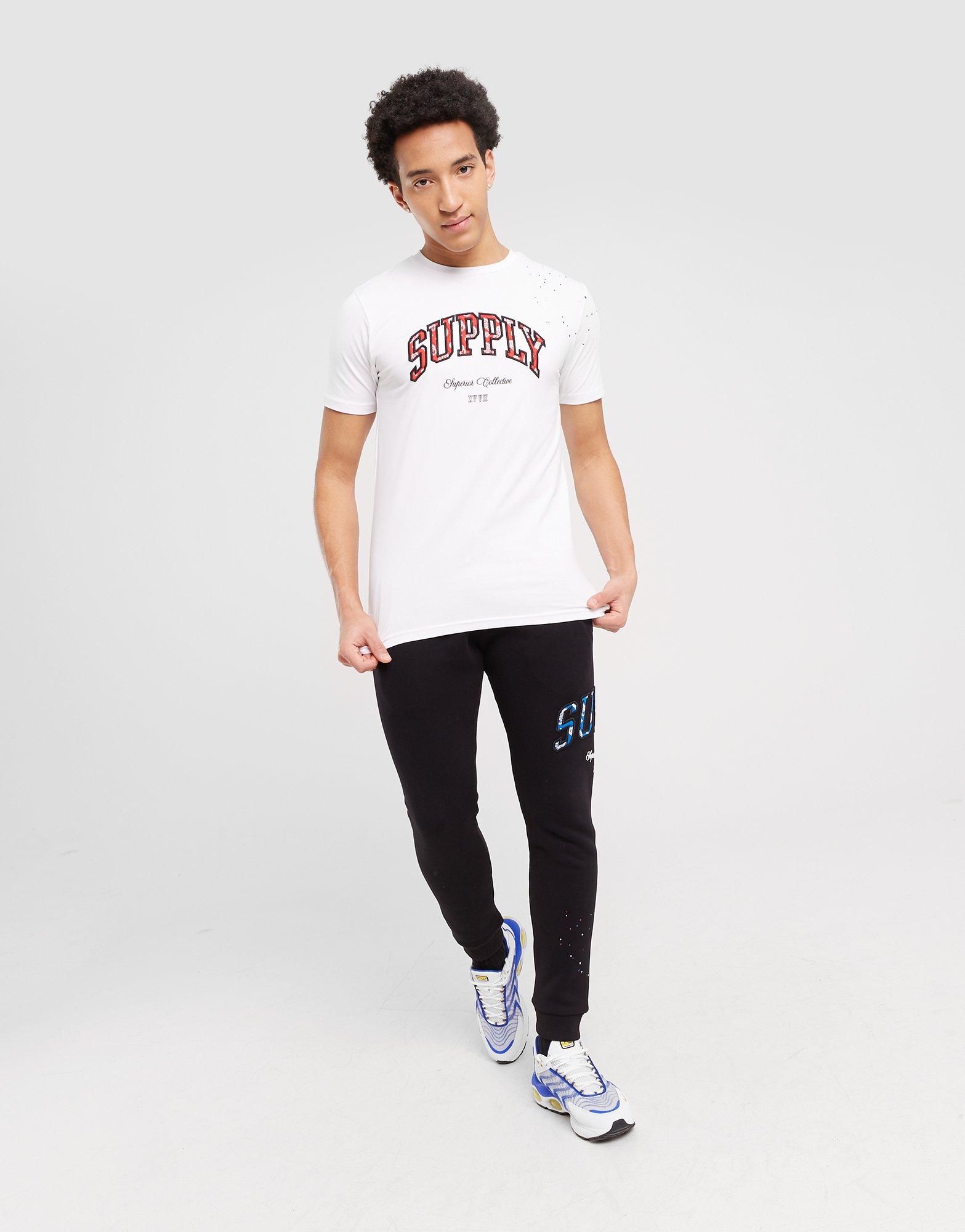 Vyriški marškiniai SUPPLY&DEMAND MARŠKINĖLIAI   TEAM SPLATTER TEE OPTIC WHIT SUPTM16367 Balta