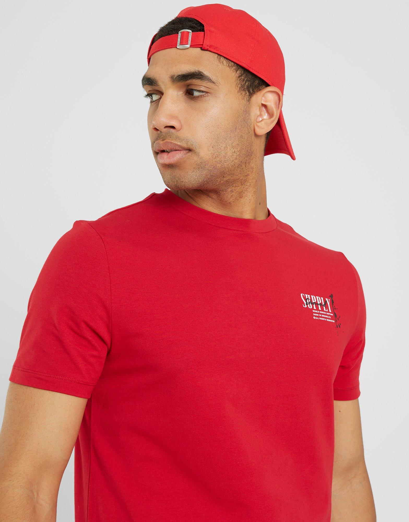 Vyriški marškiniai SUPPLY&DEMAND MARŠKINĖLIAI JETTER TEE RED SUPTM16638 Raudona