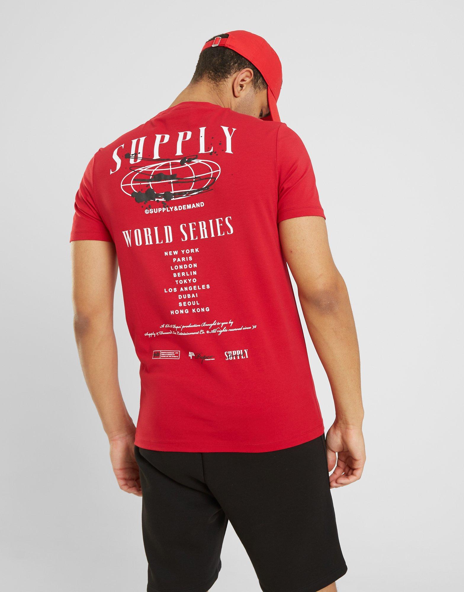 Vyriški marškiniai SUPPLY&DEMAND MARŠKINĖLIAI JETTER TEE RED SUPTM16638 Raudona