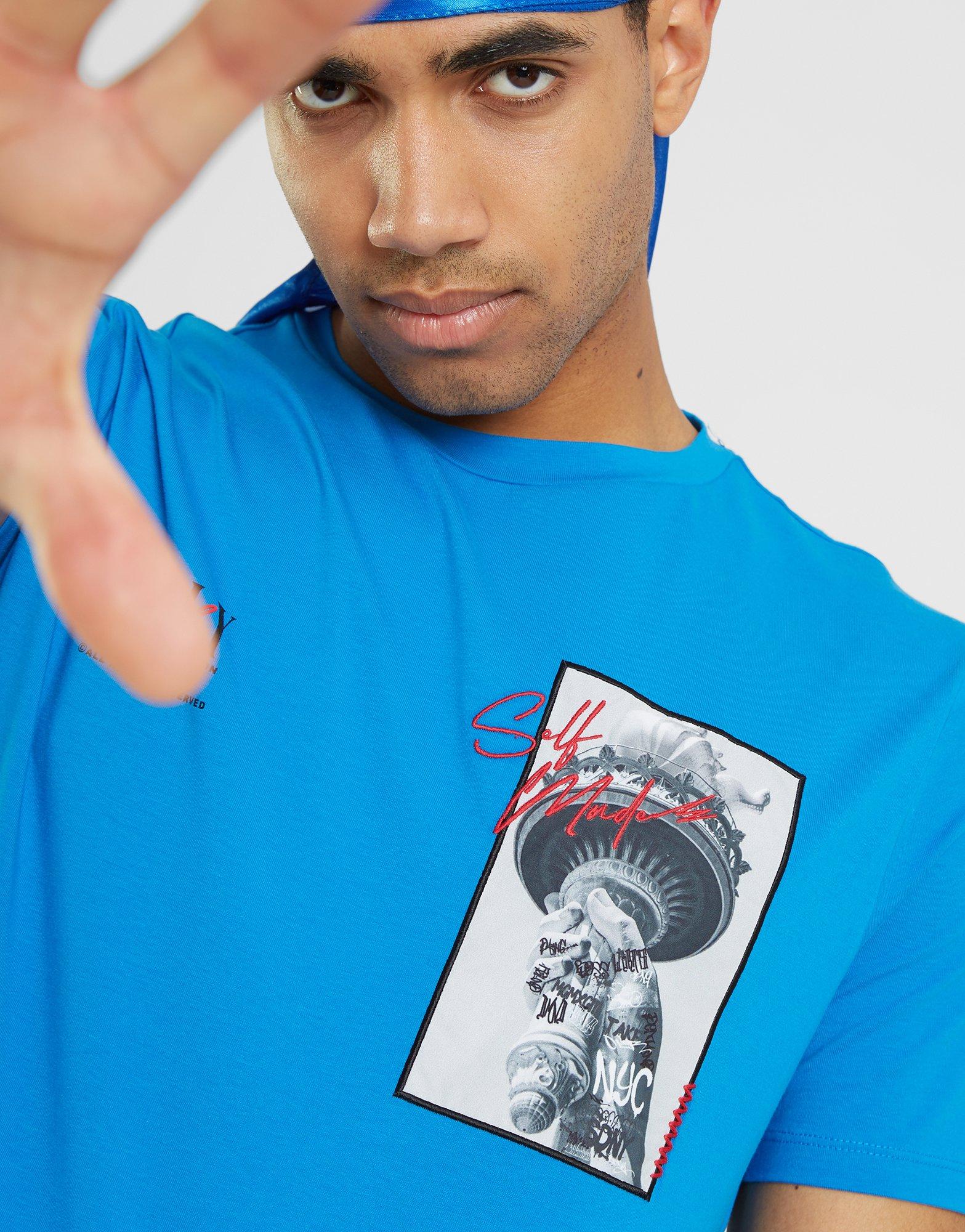 Мъжка тениска SUPPLY&DEMAND ТЕНИСКА RIDIN TEE BLUE SUPTM16639BLU Син