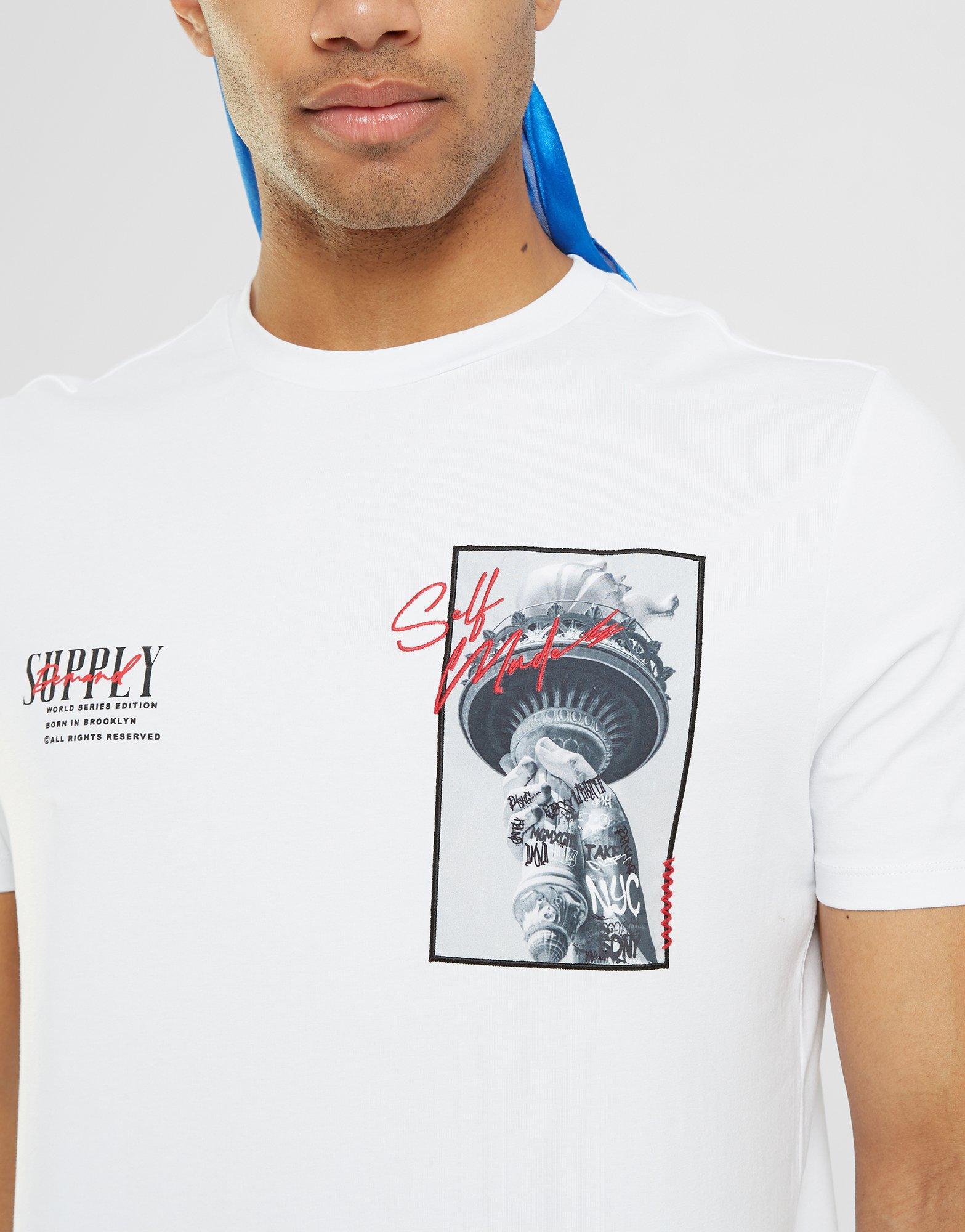 Vyriški marškiniai SUPPLY&DEMAND MARŠKINĖLIAI RIDIN TEE WHT SUPTM16639WHT Balta