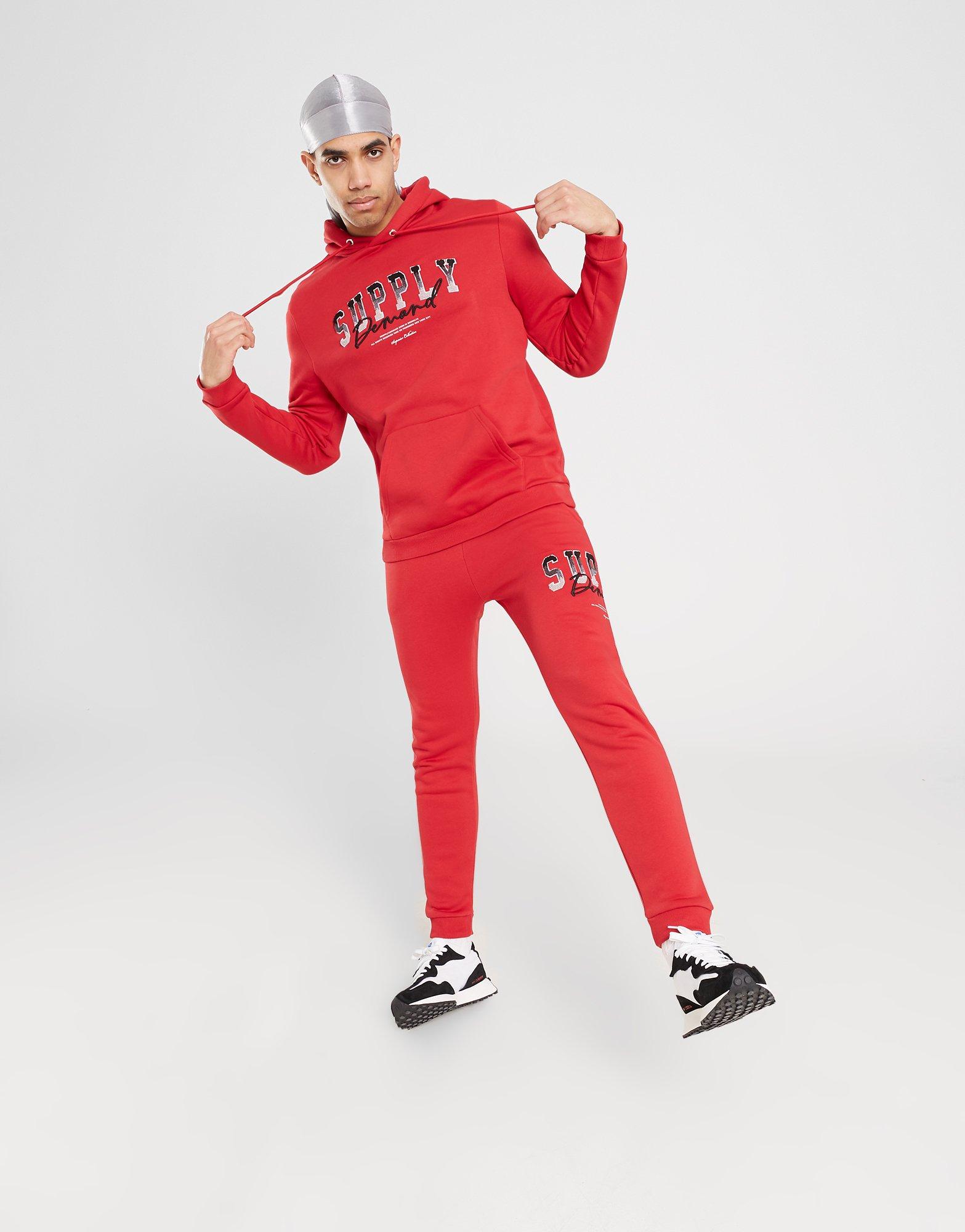 Мъжка блуза SUPPLY&DEMAND СУИТЧЪР С КАЧУЛКА TRAPPER HD RED SUPTM16654RED Червен