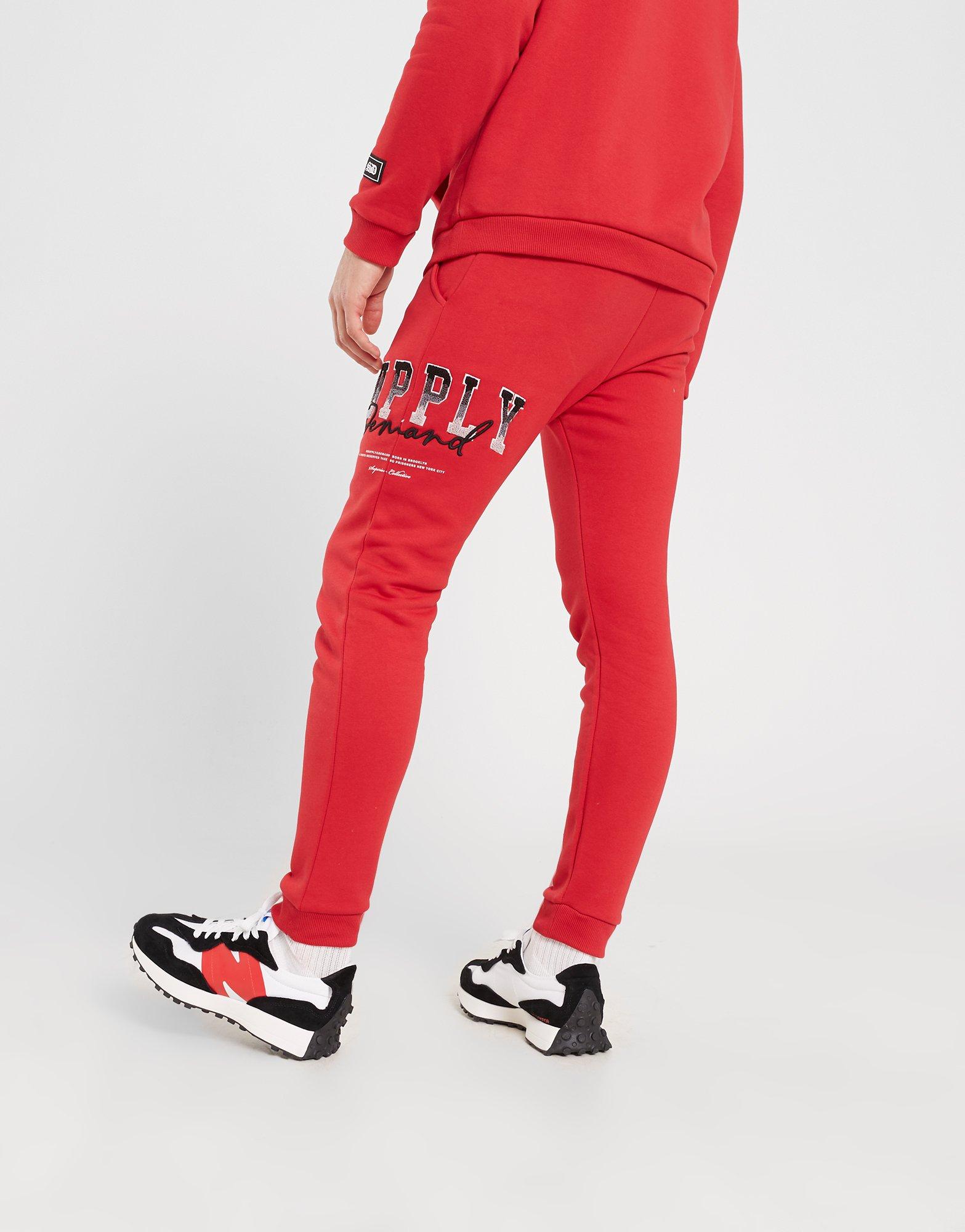 SUPPLY&DEMAND SPODNIE TRAPPER JOG RED SUPTM16670RED | kolor