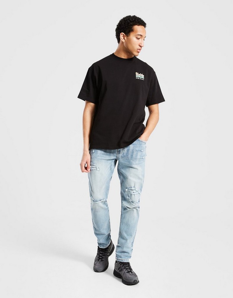 Męskie SUPPLY&DEMAND SPODNIE KATIMA JEAN BLUE SLIM SUPTM16915744 Niebieski