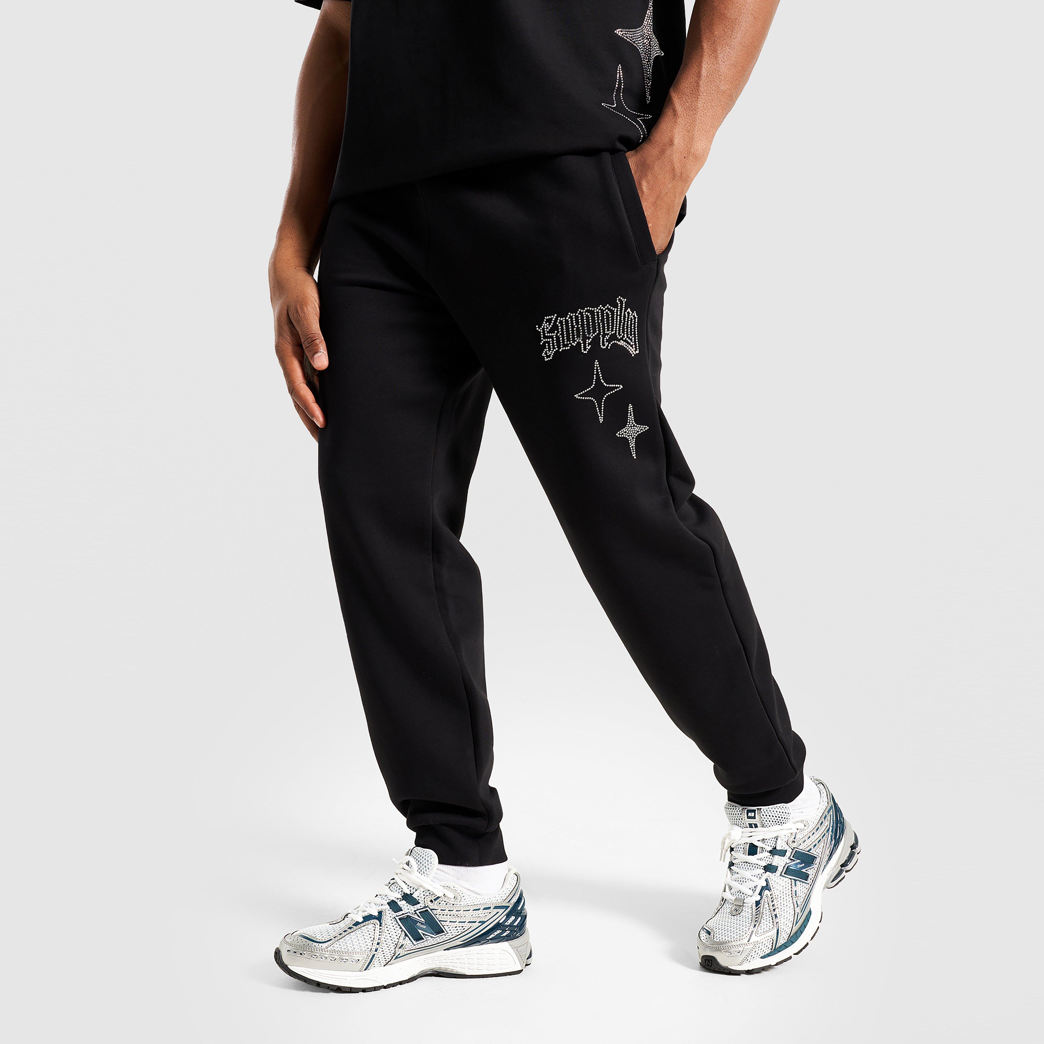 Pánske nohavice SUPPLY&amp;DEMAND NOHAVICE  SHARD PNT BLK-BLK