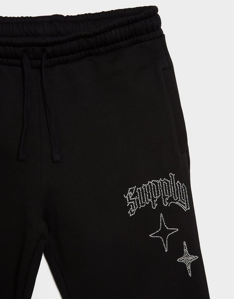 SUPPLY&DEMAND SPODNIE SHARD PNT BLK-BLK SUPTM17621007 Czarny