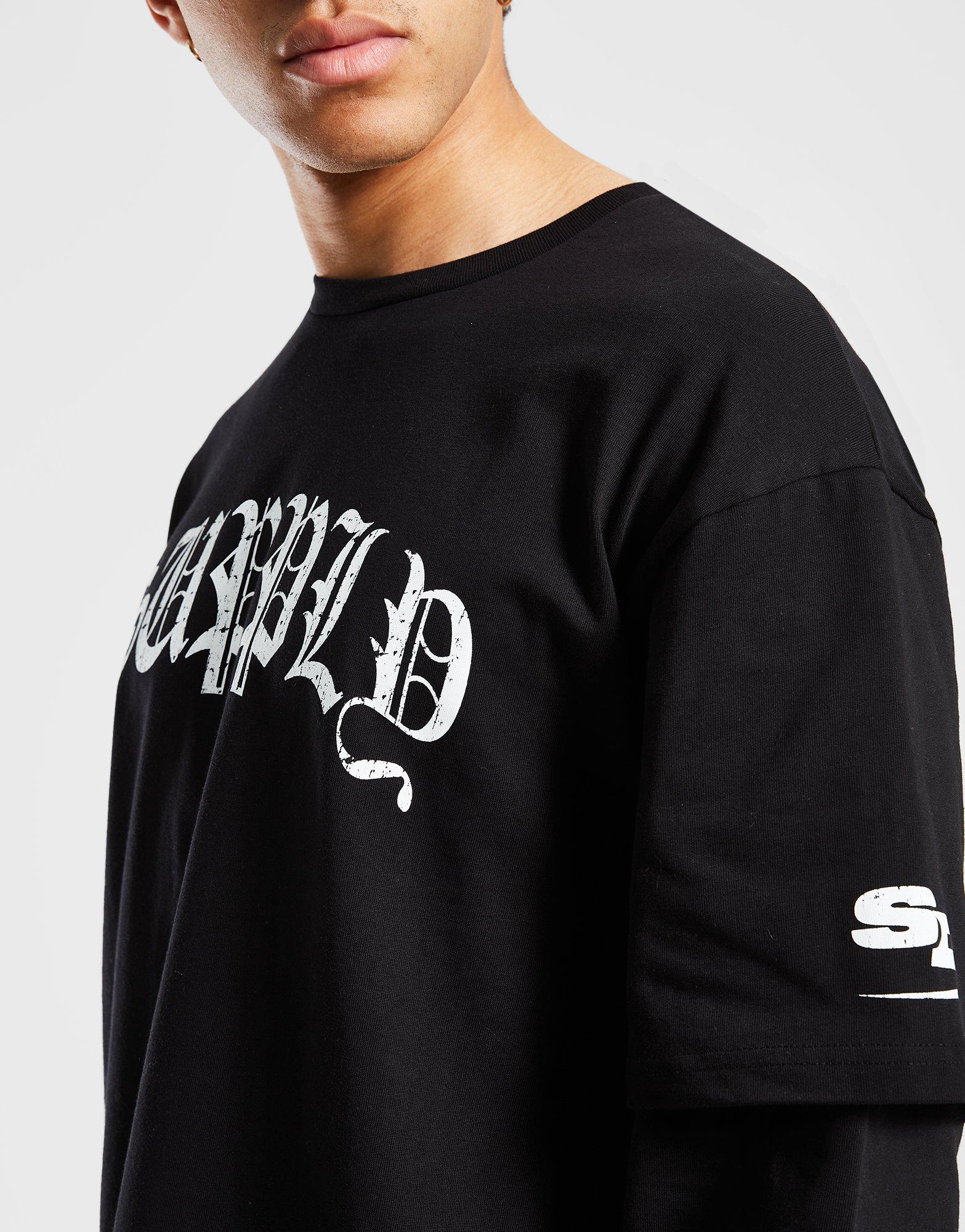 Férfi póló SUPPLY&DEMAND PÓLÓ COREY LS TEE SUPTM17683007 Fekete