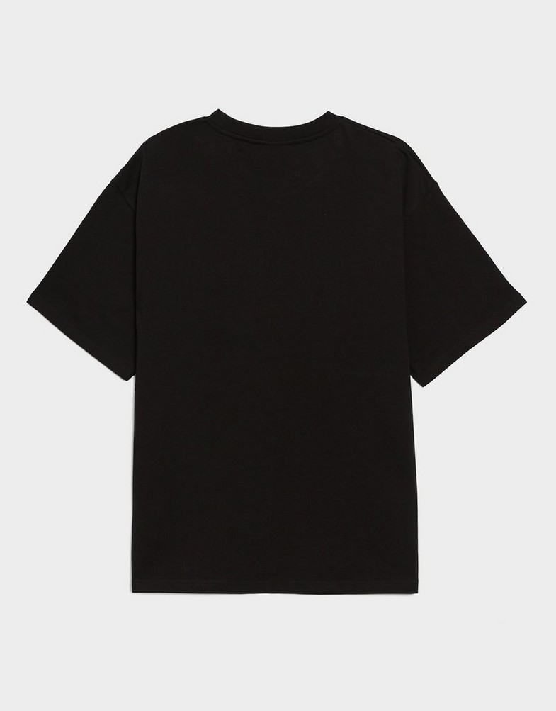 Koszulka, t-shirt męski SUPPLY&DEMAND T-SHIRT SHARD TEE BLK-BLK SUPTM17690007 Czarny