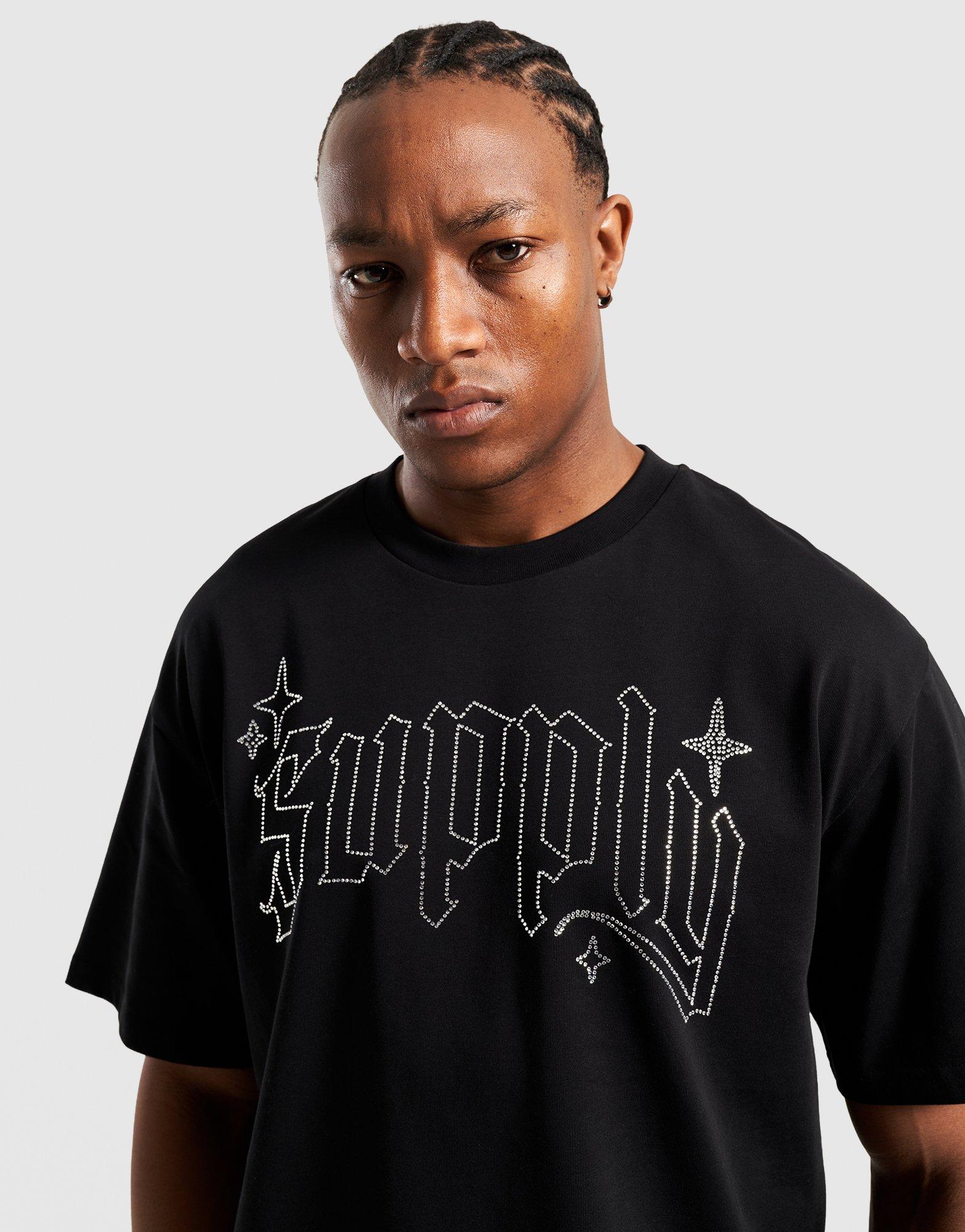 Pánske tričko SUPPLY&DEMAND TRIČKO SHARD TEE BLK-BLK SUPTM17690007 Čierna