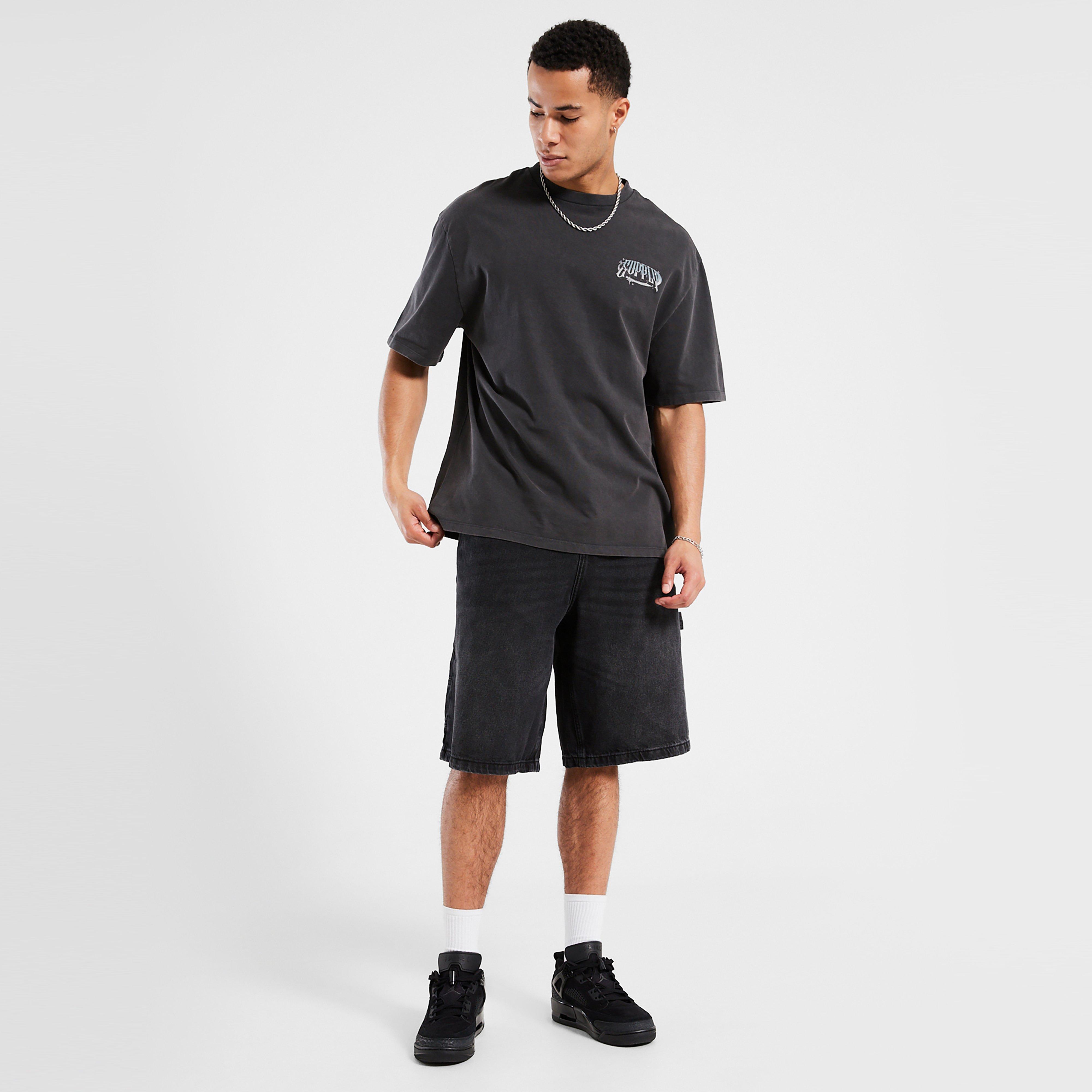 Férfi póló SUPPLY&DEMAND PÓLÓ CHROME STAR TEE BLK-BLK