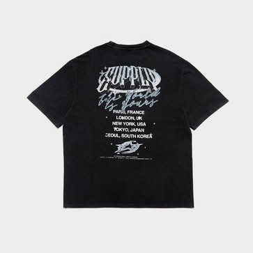 Tricou pentru bărbați SUPPLY&DEMAND TRICOU CHROME STAR TEE BLK-BLK