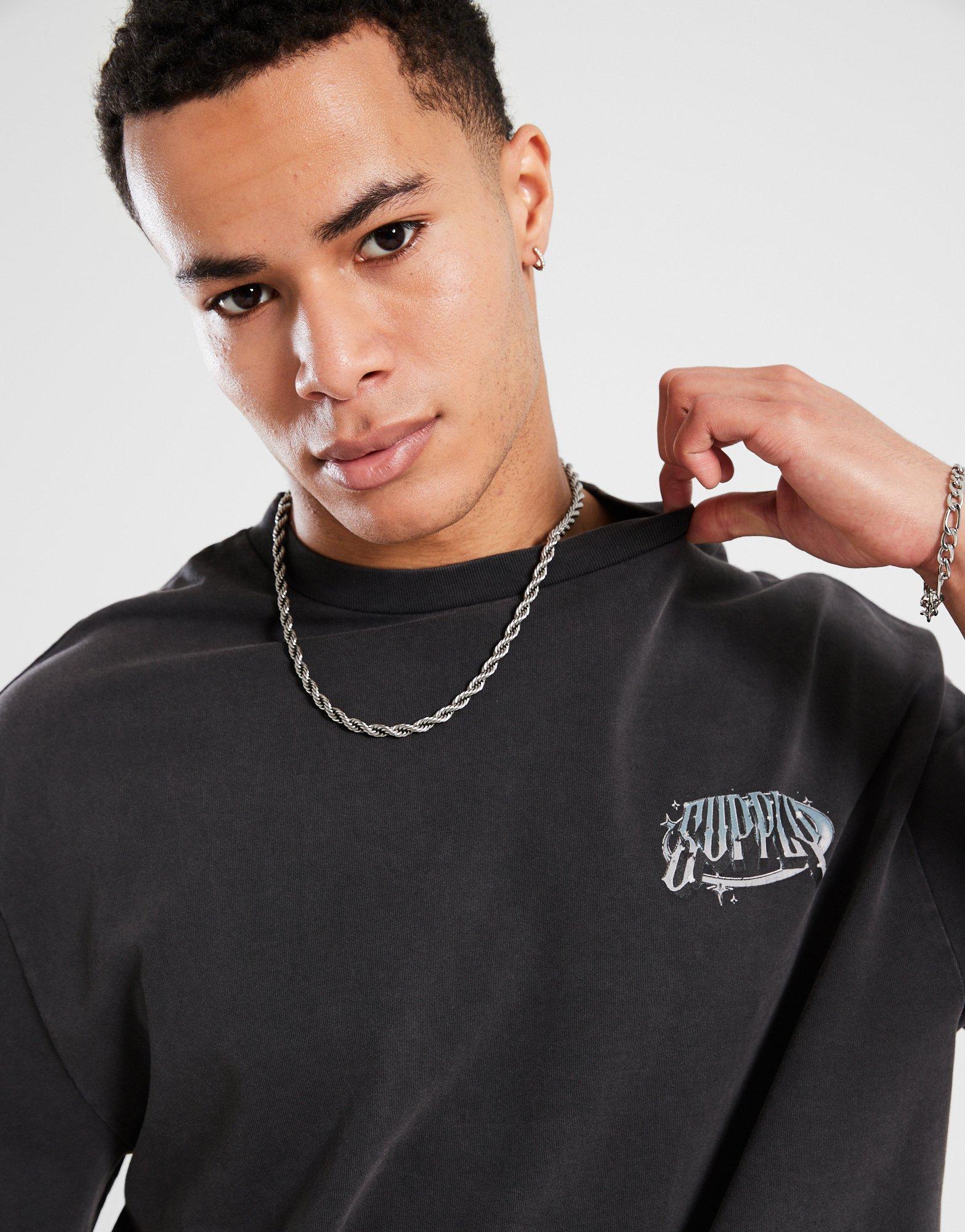 Tricou pentru bărbați SUPPLY&DEMAND TRICOU CHROME STAR TEE BLK-BLK SUPTM17699007 Negru