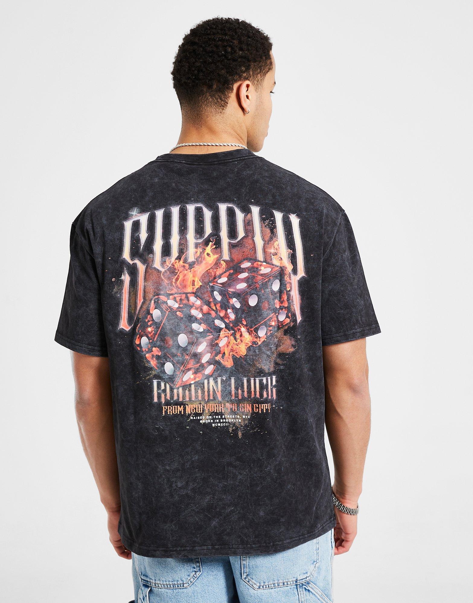 Tricou pentru bărbați SUPPLY&DEMAND TRICOU FIRE DICE TEE SUPTM17701007 Negru