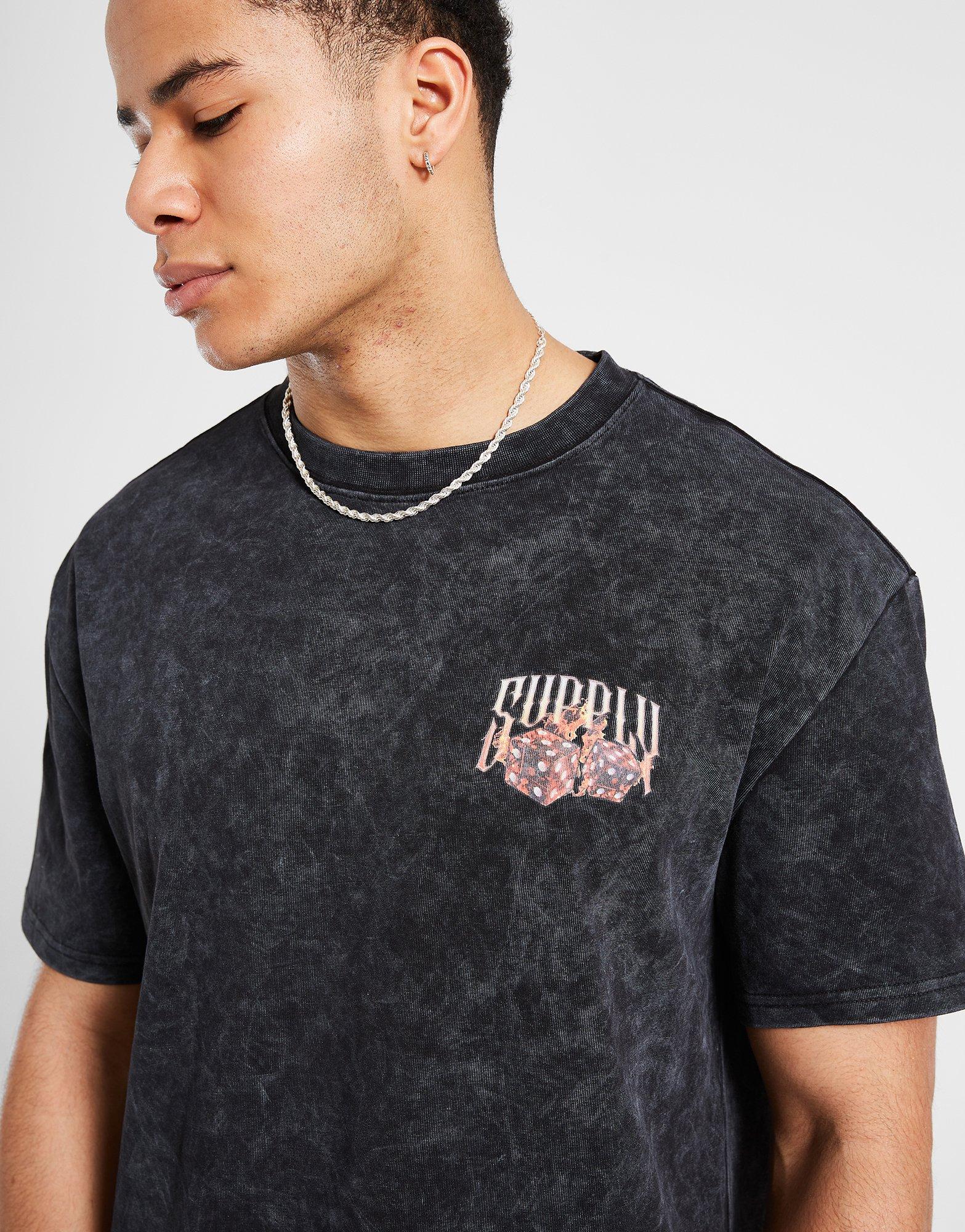 Tricou pentru bărbați SUPPLY&DEMAND TRICOU FIRE DICE TEE SUPTM17701007 Negru