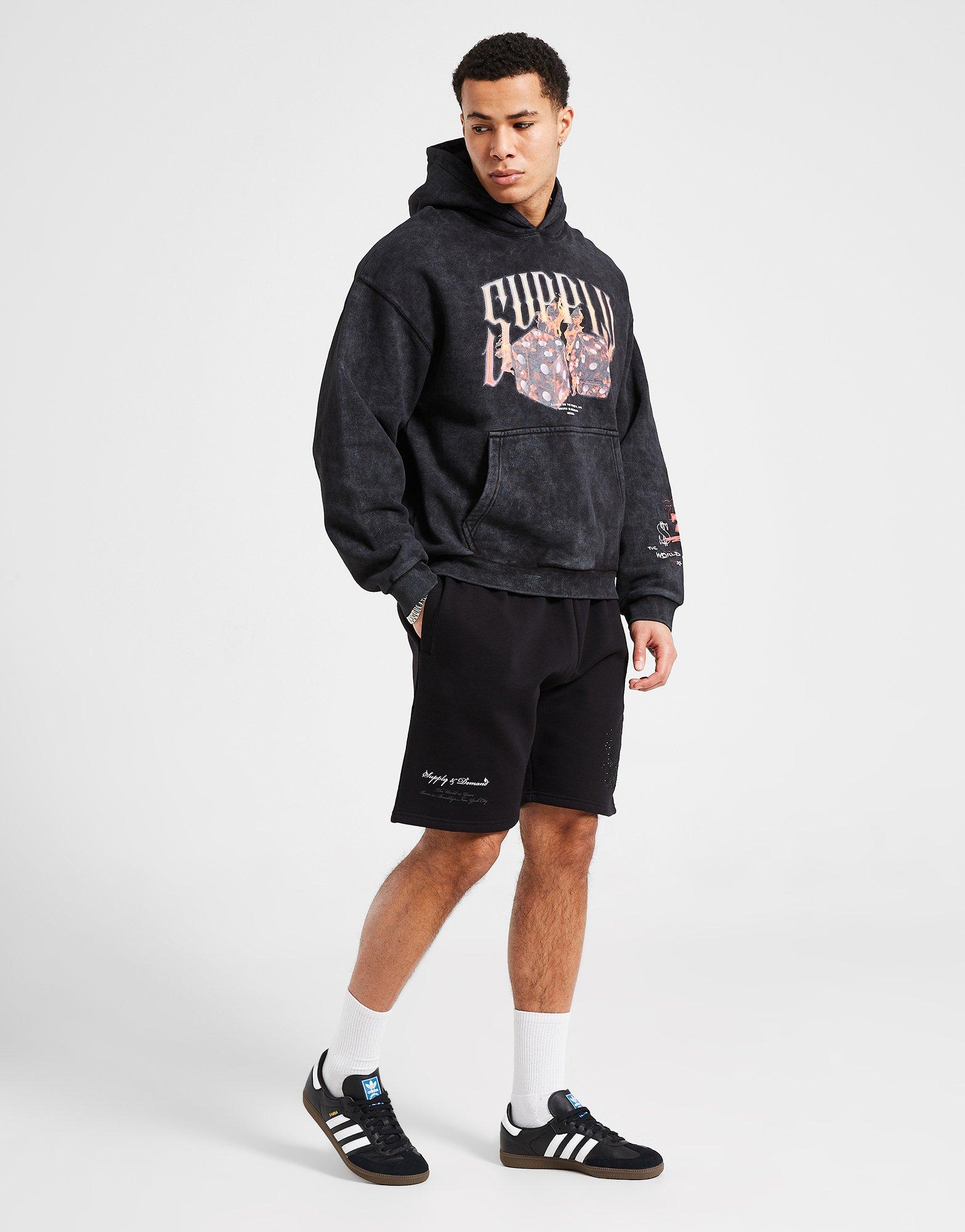 Мъжка блуза SUPPLY&DEMAND СУИТЧЪР С КАЧУЛКА FIRE DICE HD SUPTM17702007 Черен