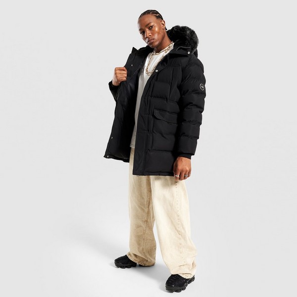 SUPPLY&amp;DEMAND KURTKA COMMAND LNG PARKA BLK-BLK WJACKET