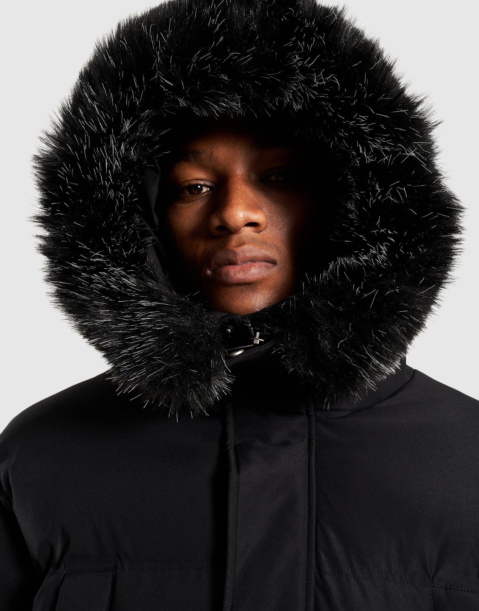 Kurtka męska SUPPLY&DEMAND KURTKA COMMAND LNG PARKA BLK-BLK WJACKET SUPTM17874007 Czarny