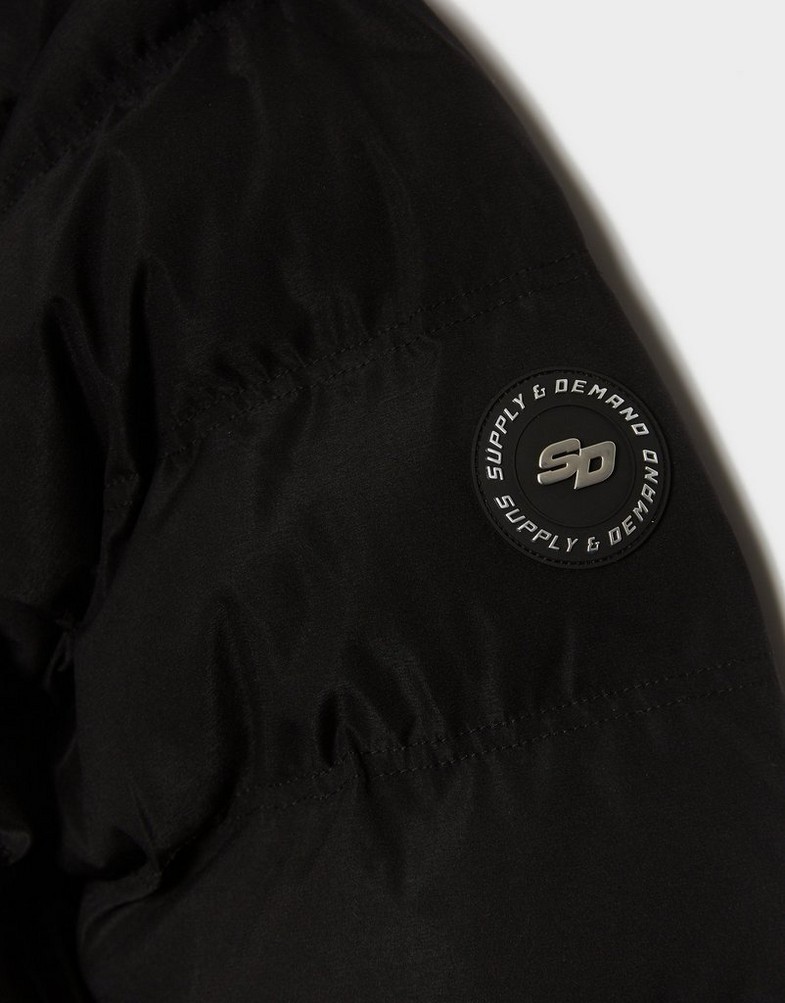 SUPPLY&DEMAND JACHETĂ COMMAND LNG PARKA BLK-BLK WJACKET SUPTM17874007 Negru