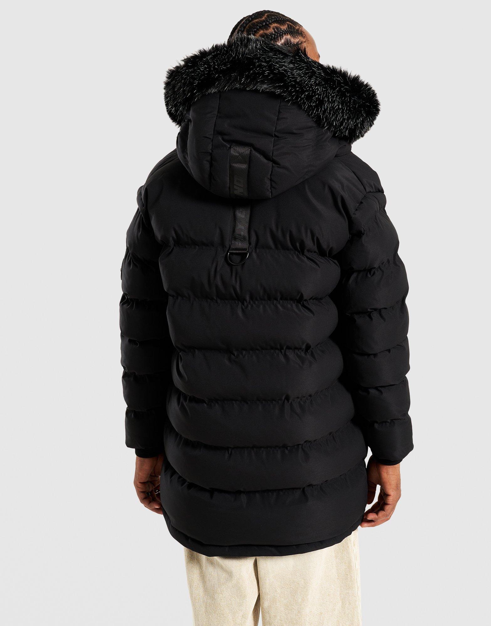 Kurtka męska SUPPLY&DEMAND KURTKA COMMAND LNG PARKA BLK-BLK WJACKET SUPTM17874007 Czarny