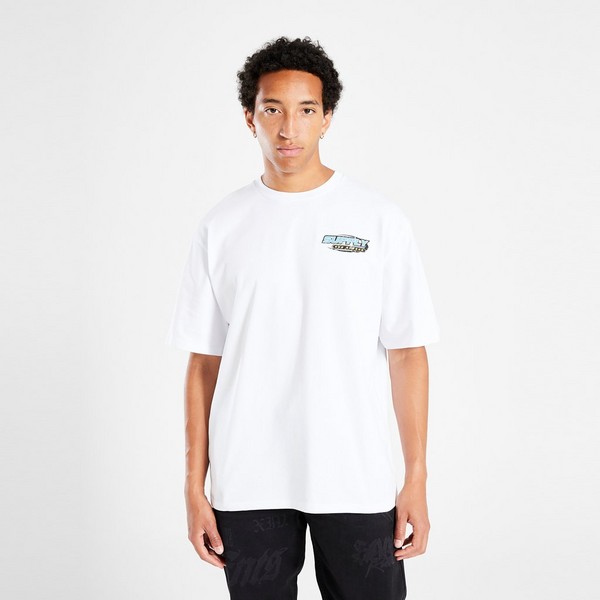 SUPPLY&amp;DEMAND T-SHIRT TRACKED INT TEE WHT-WHT