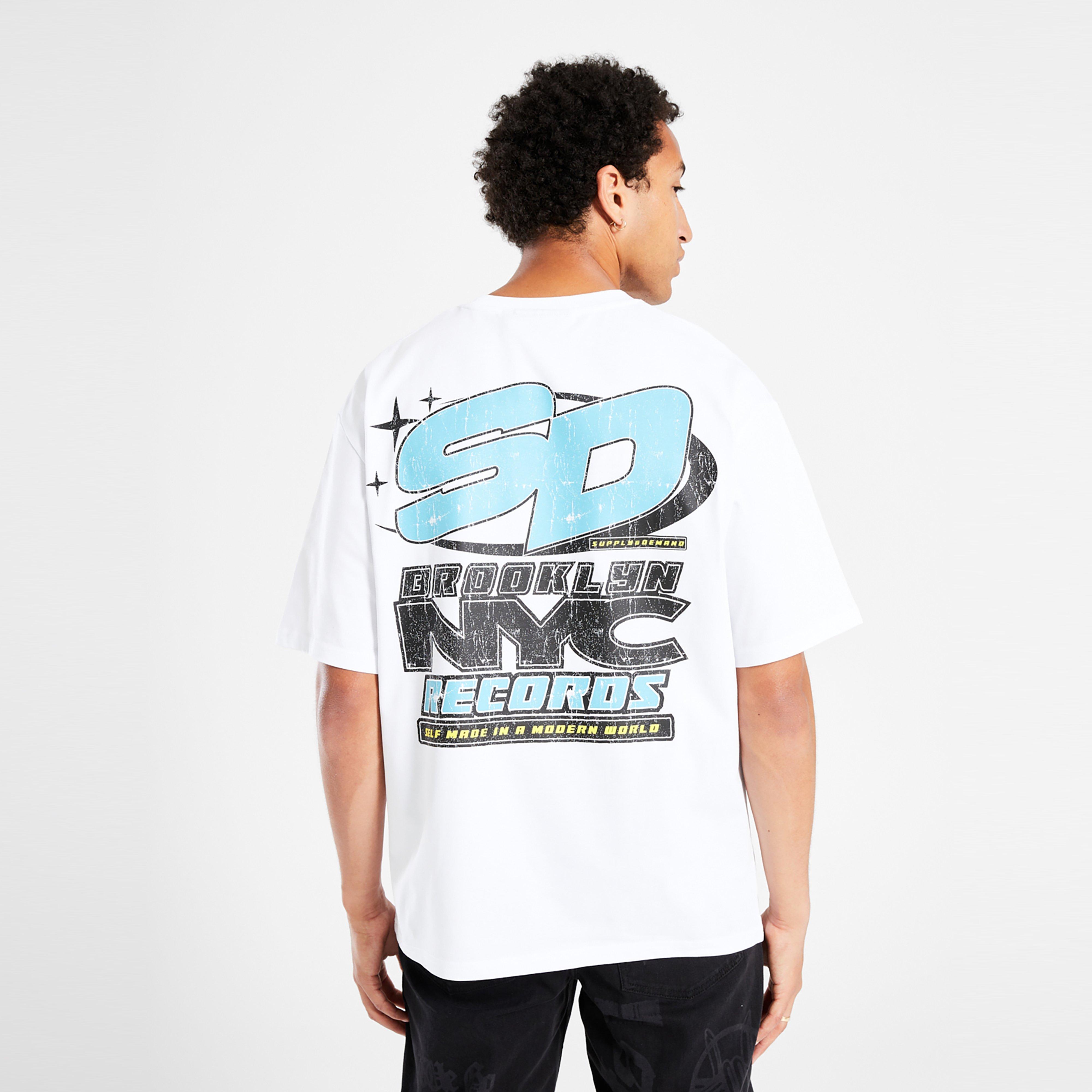 Koszulka, t-shirt męski SUPPLY&DEMAND T-SHIRT TRACKED INT TEE WHT-WHT