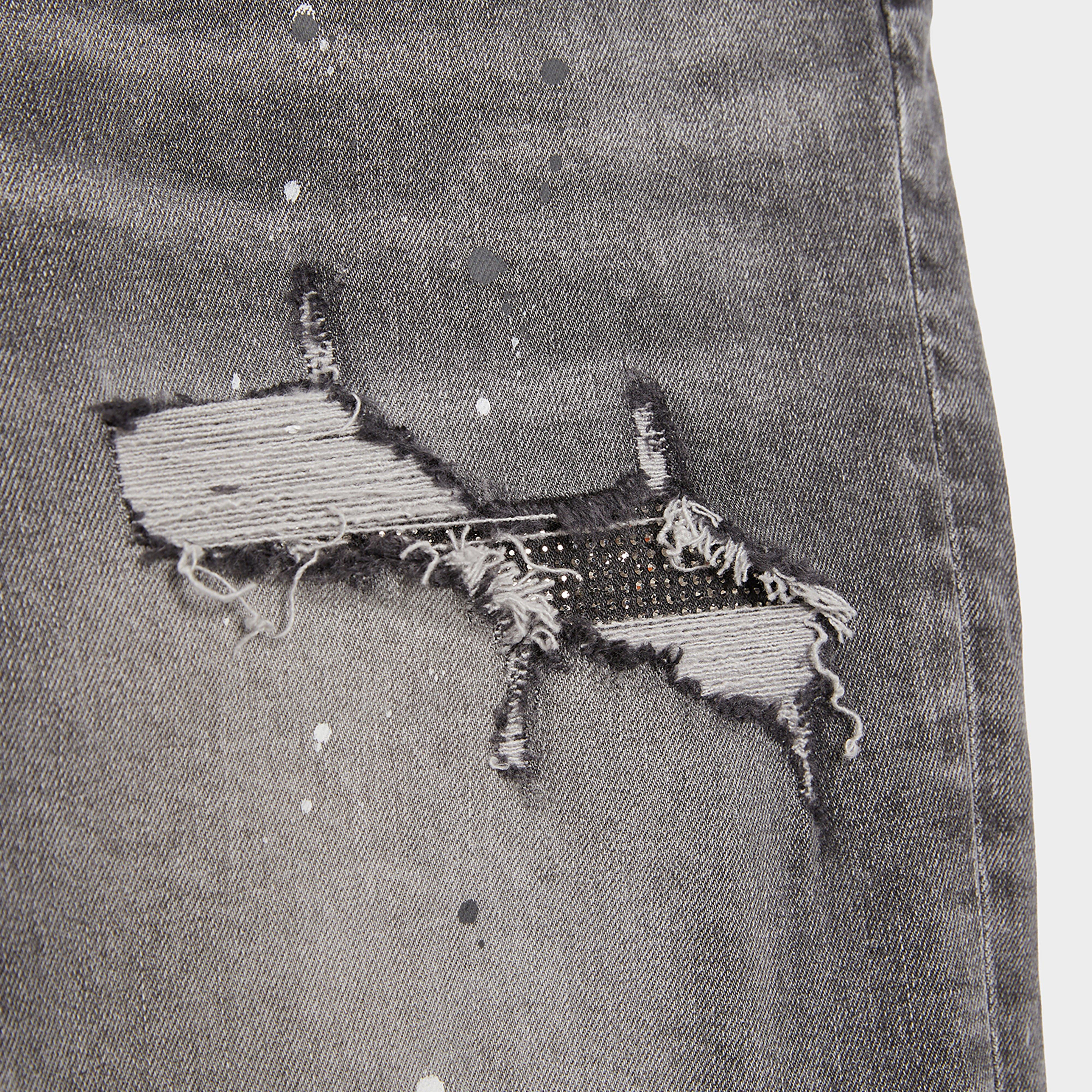 Pánske džínsy SUPPLY&amp;DEMAND NOHAVICE  RHINESTONE   SLM RP JN DDEN-GY