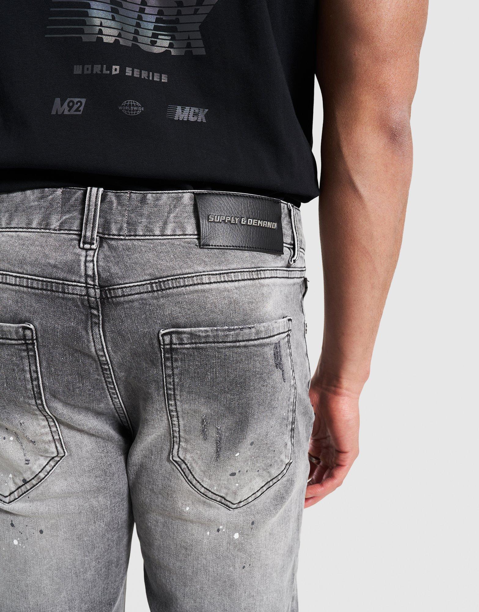 Мъжки дънки SUPPLY&DEMAND ПАНТАЛОНИ RHINESTONE   SLM RP JN DDEN-GY SUPTM18038741 Черен