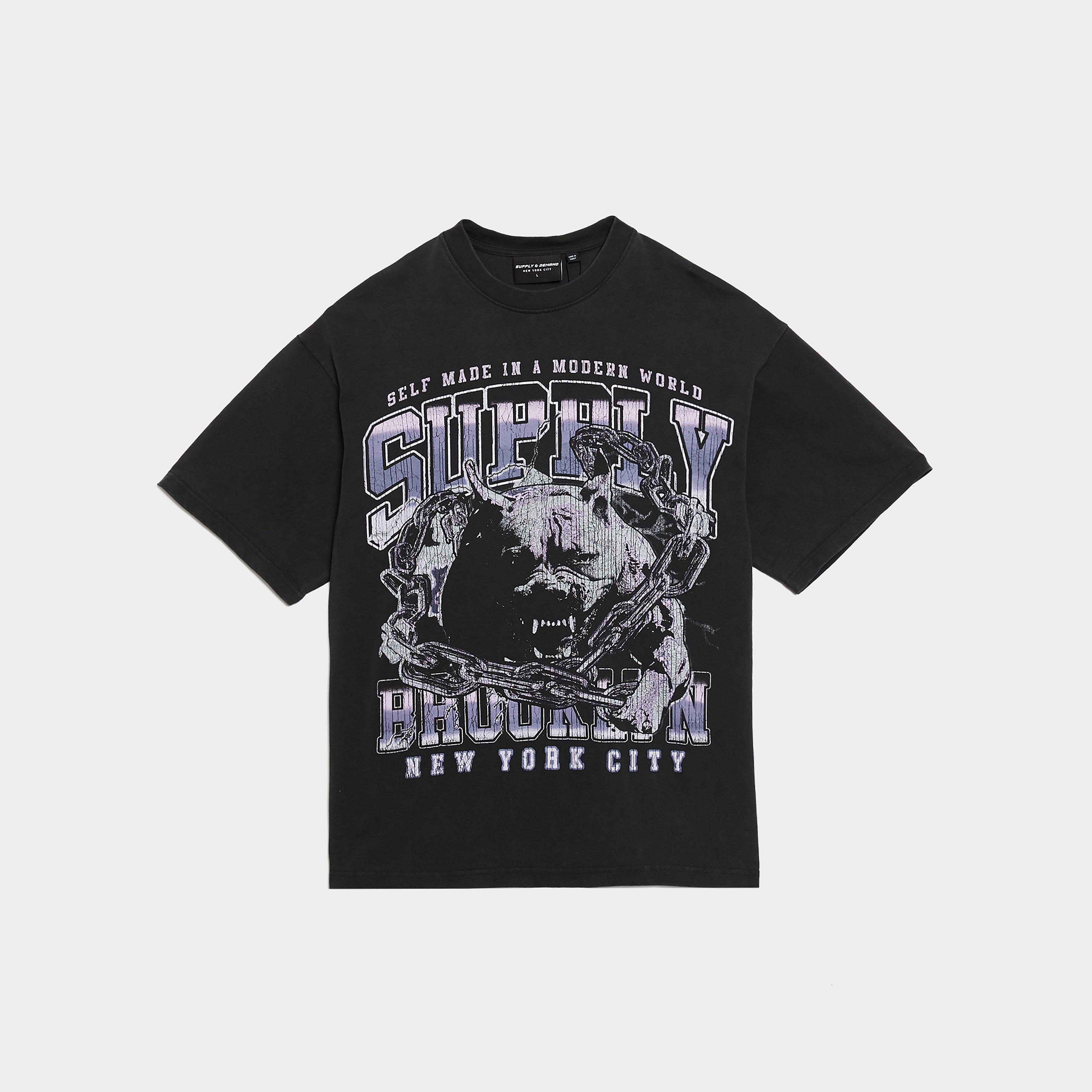 Pánske tričko SUPPLY&DEMAND TRIČKO TITAN TEE BLK-BLK
