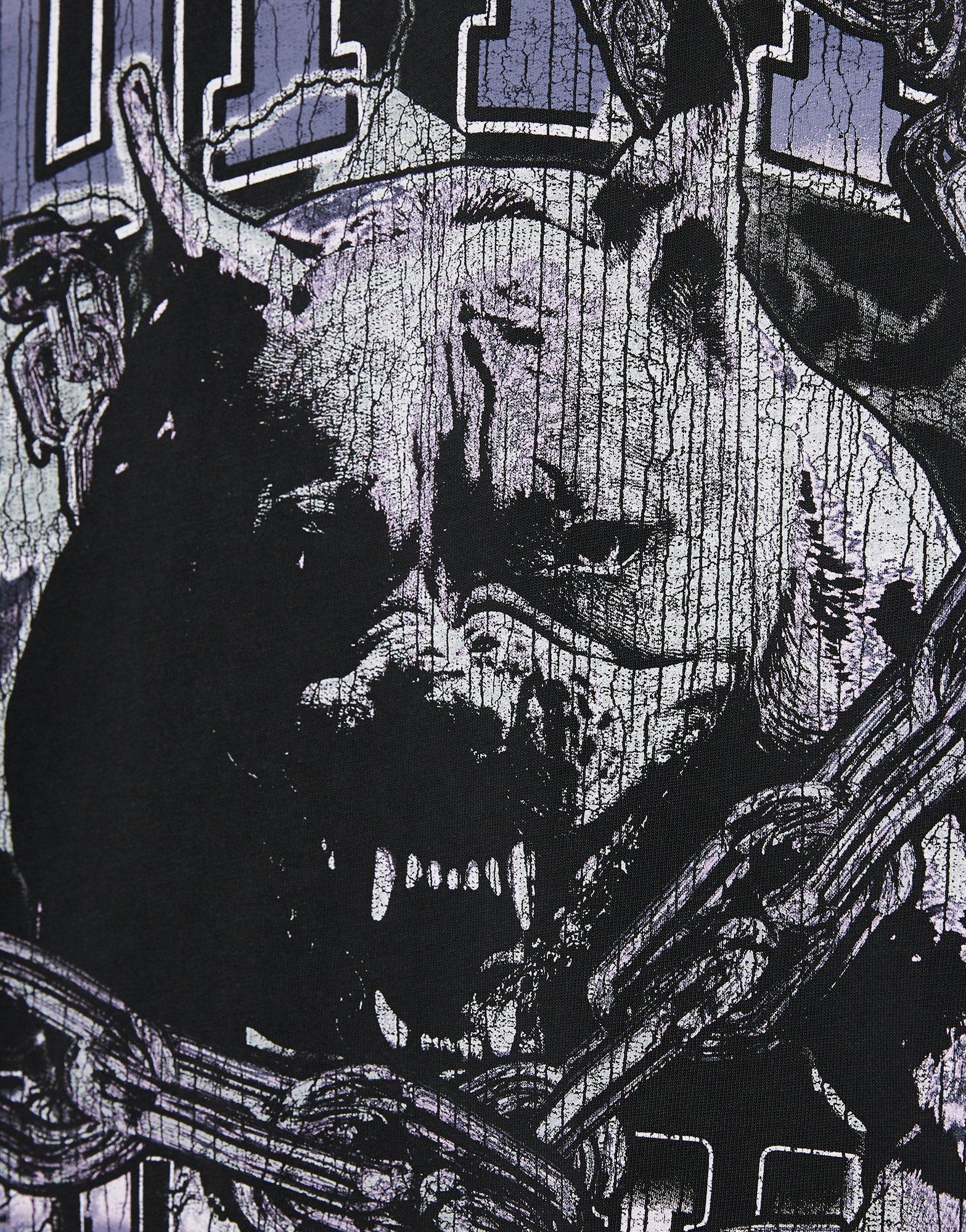 Koszulka, t-shirt męski SUPPLY&DEMAND T-SHIRT TITAN TEE BLK-BLK SUPTM18355007 Czarny