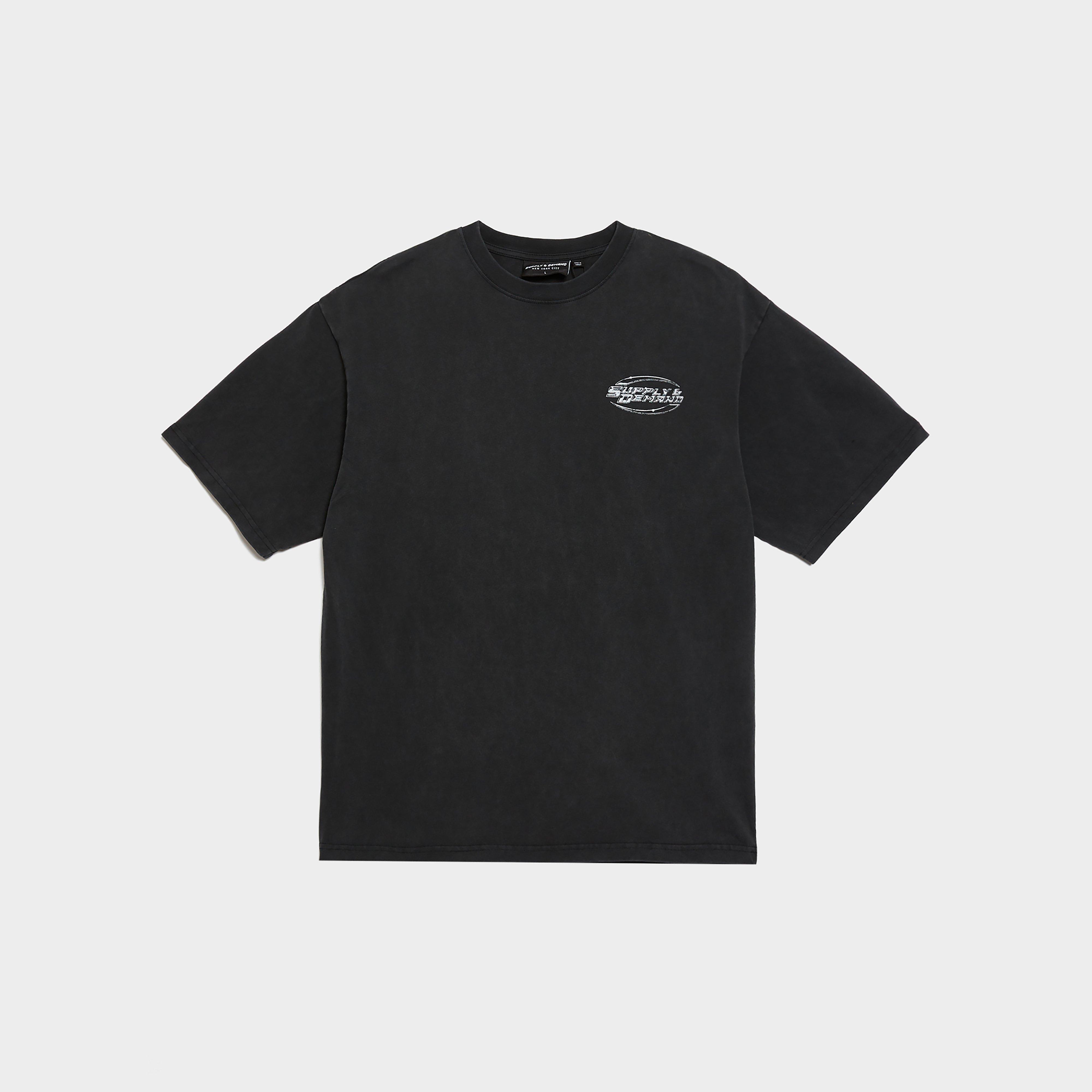 Pánske tričko SUPPLY&DEMAND TRIČKO TUSCAN TEE BLK-BLK