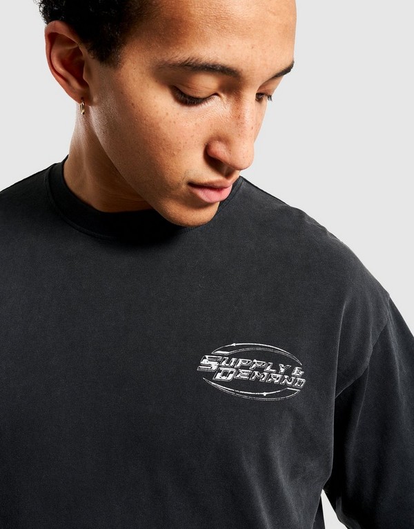 Supply&demand Tričko Tuscan Tee Blk-Blk