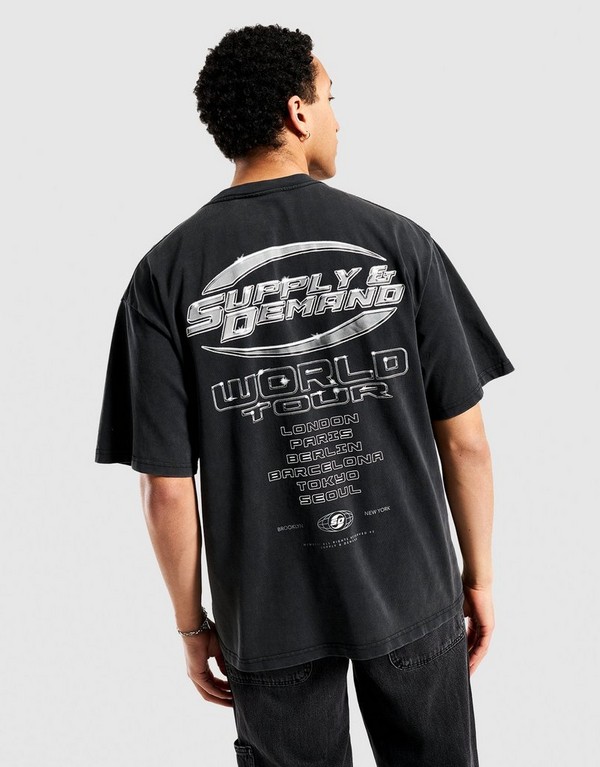 Supply&demand Tričko Tuscan Tee Blk-Blk