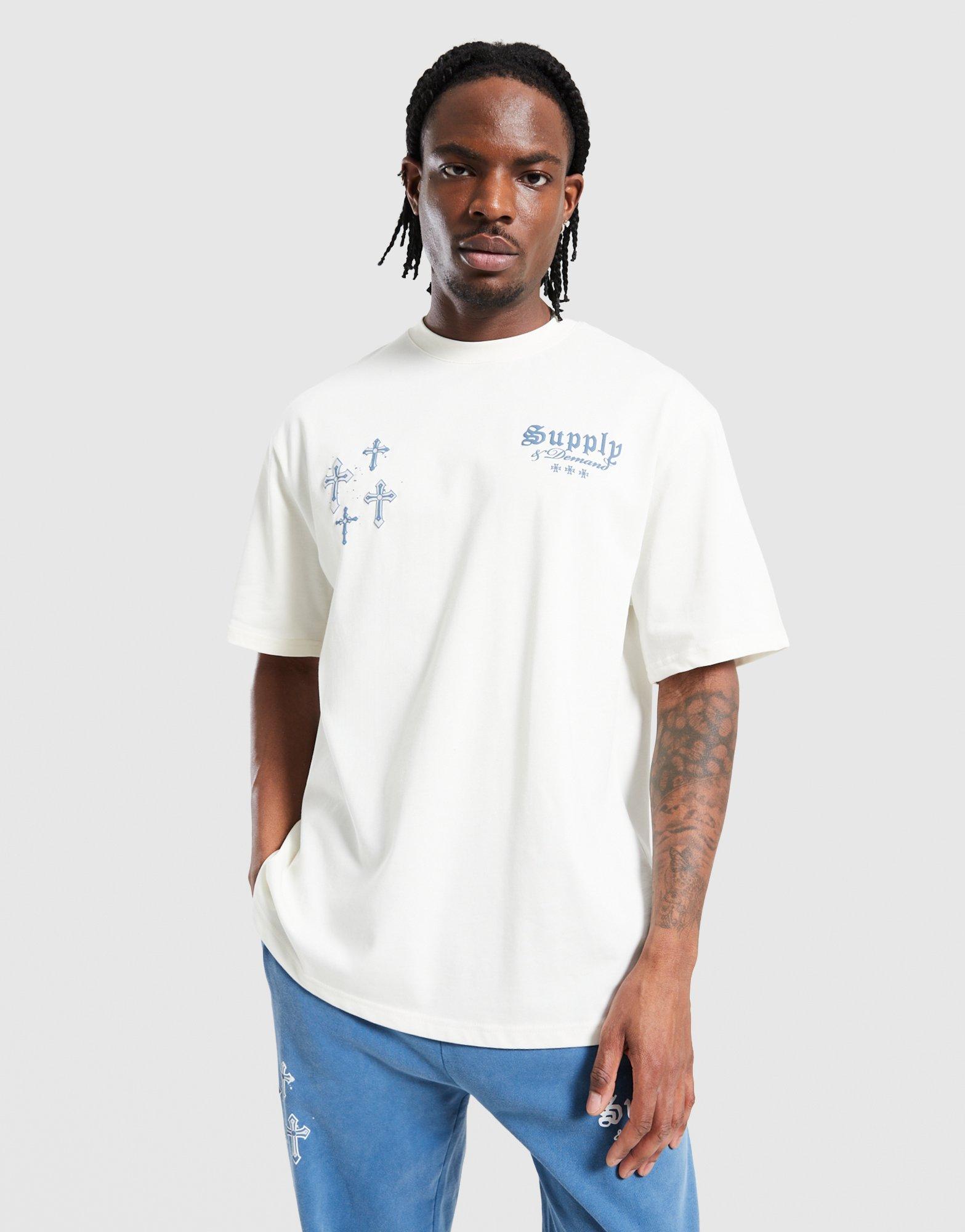 Supply&demand T-Shirt Crosses Tee Gry-Vgy