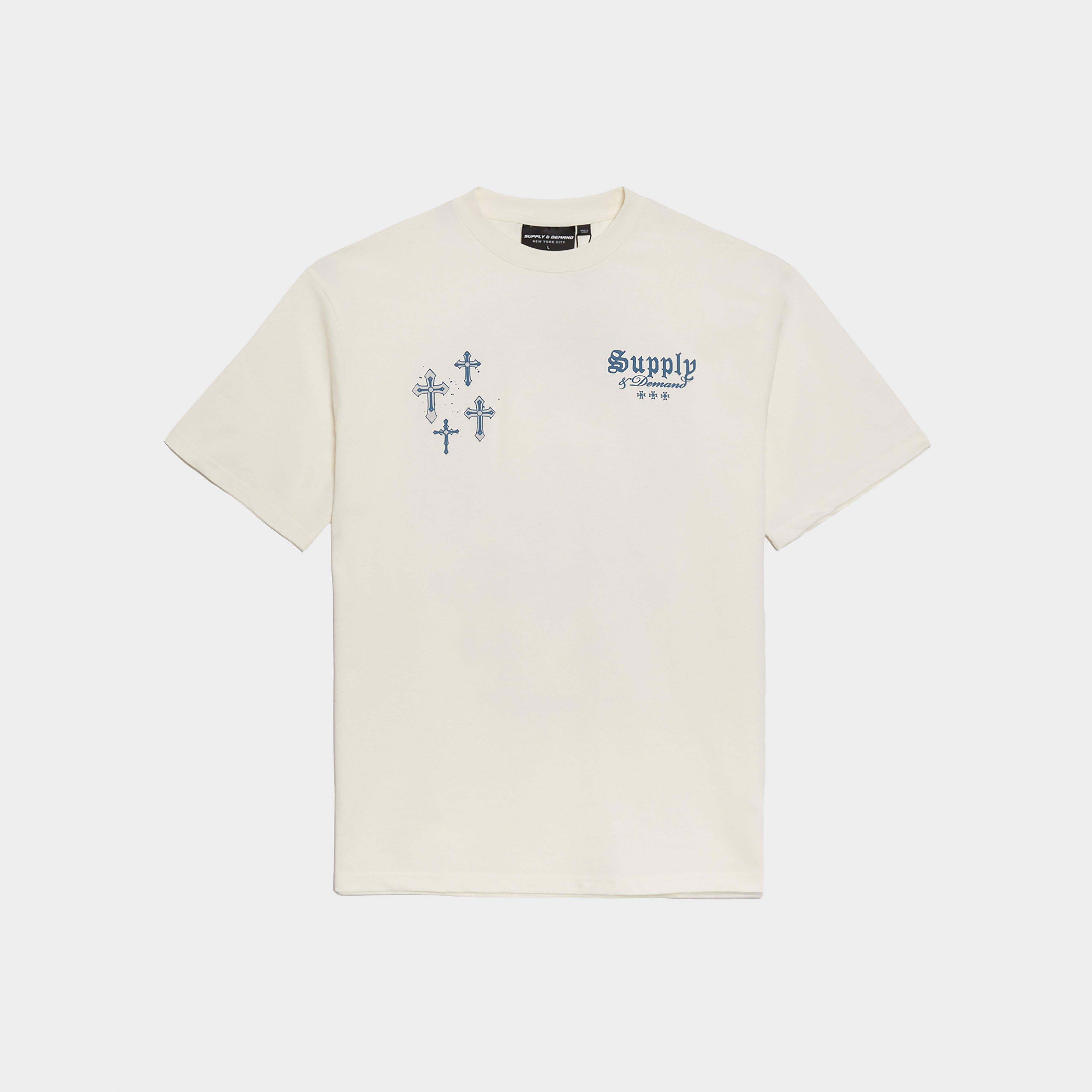 Мъжка тениска SUPPLY&DEMAND T-SHIRT CROSSES TEE GRY-VGY