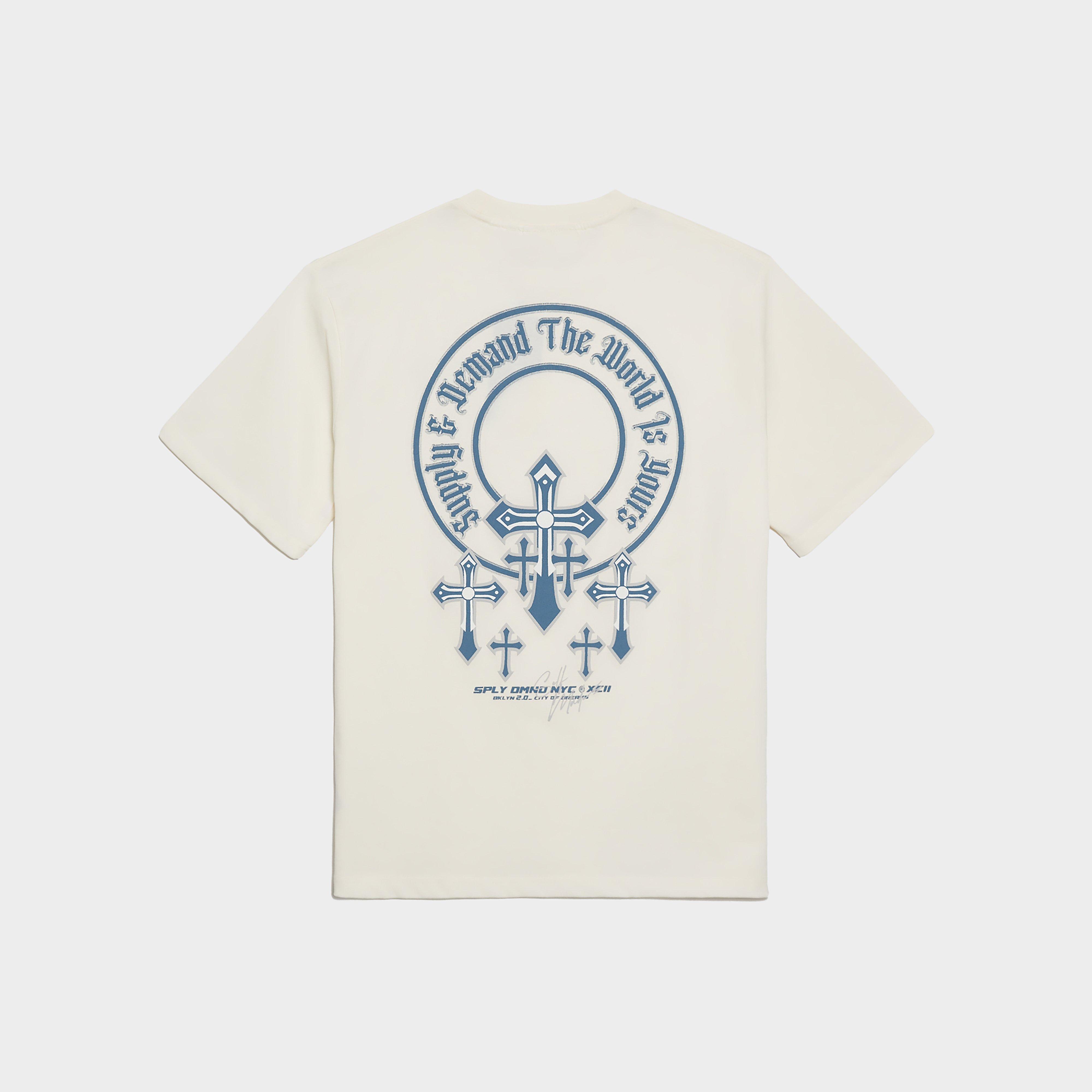 Мъжка тениска SUPPLY&DEMAND T-SHIRT CROSSES TEE GRY-VGY