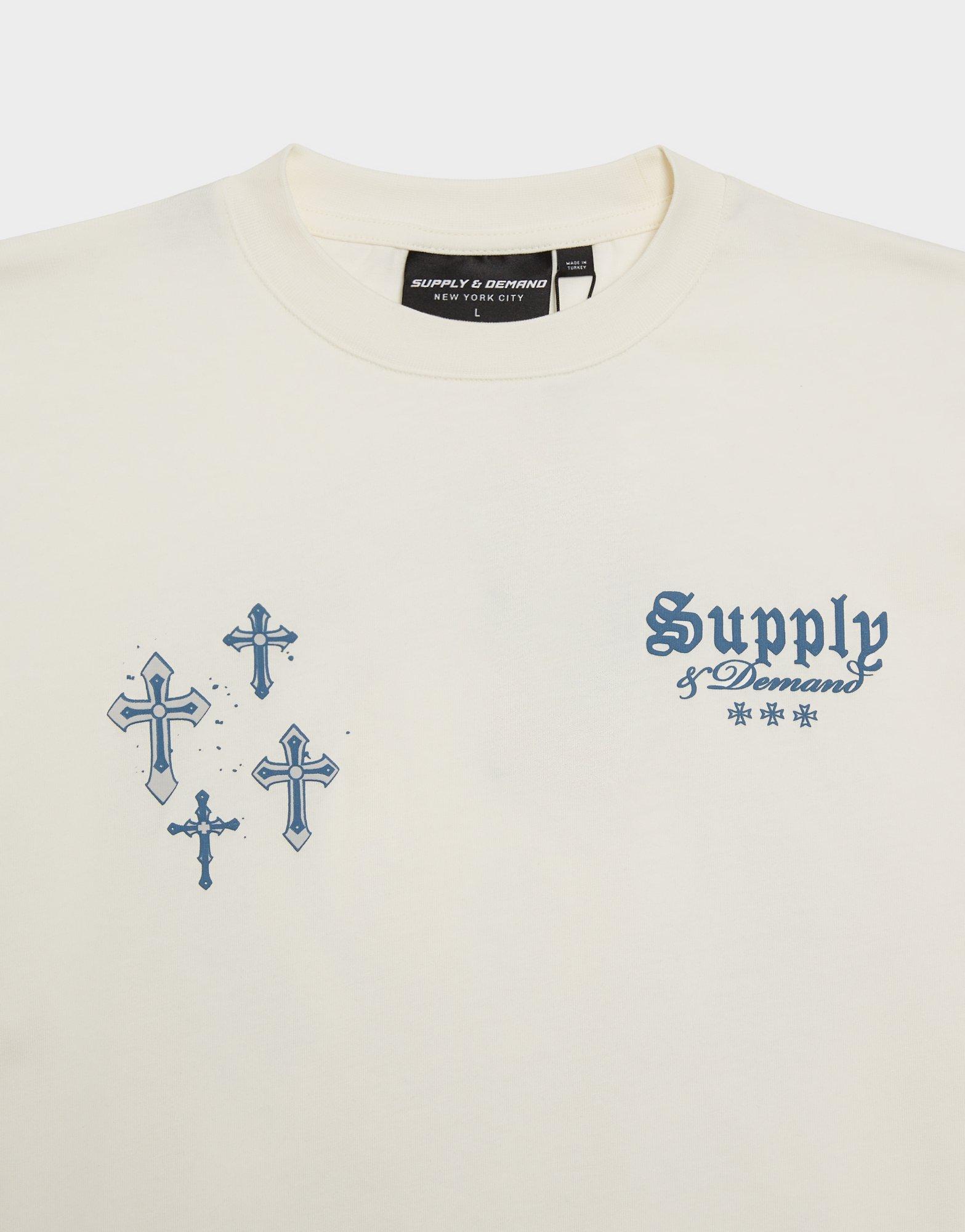 Férfi póló SUPPLY&DEMAND PÓLÓ CROSSES TEE GRY-VGY SUPTM18373325 Szürke