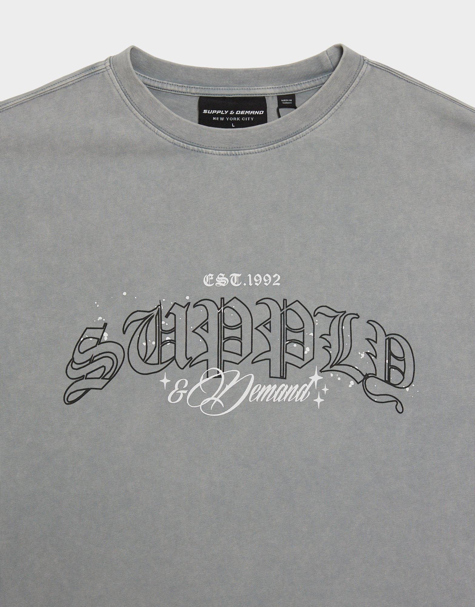 Мъжка тениска SUPPLY&DEMAND ТЕНИСКА GAMER TEE GRY-WTV SUPTM18426062 Сив