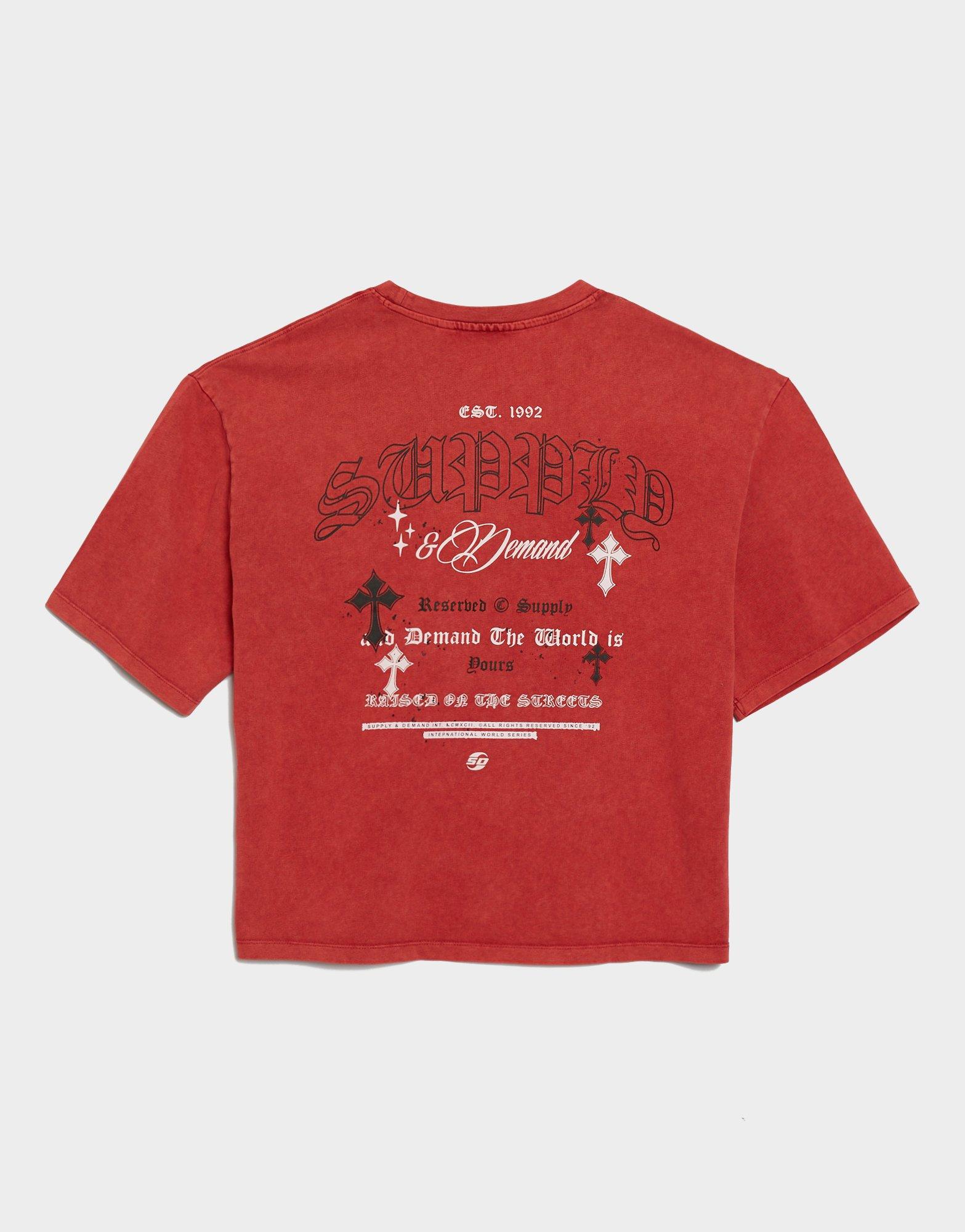 Férfi póló SUPPLY&DEMAND PÓLÓ GAMER TEE RED-JSRD SUPTM18426139 Piros