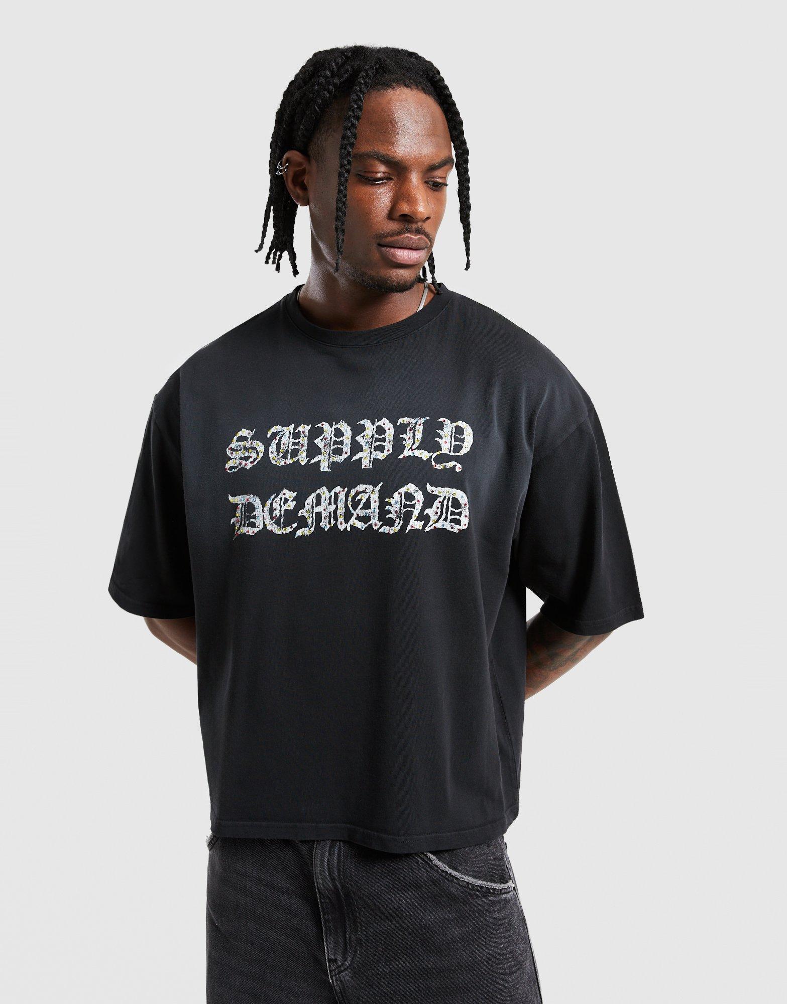 Supply&demand T-Shirt Glitter Tee Blk-Blk