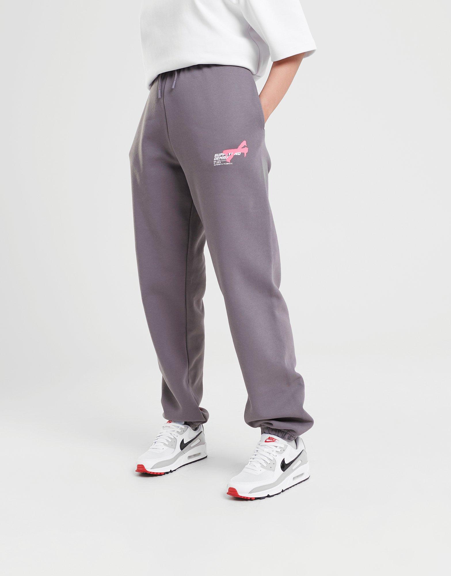 Moteriškos kelnės SUPPLY&DEMAND KELNĖS GRFITI JOG PNT GRY/PNK SUPTW16150 Juoda